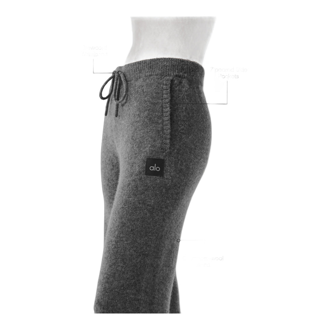 alo Wool Cashmere New Class Sweatpant - Platinum Grey