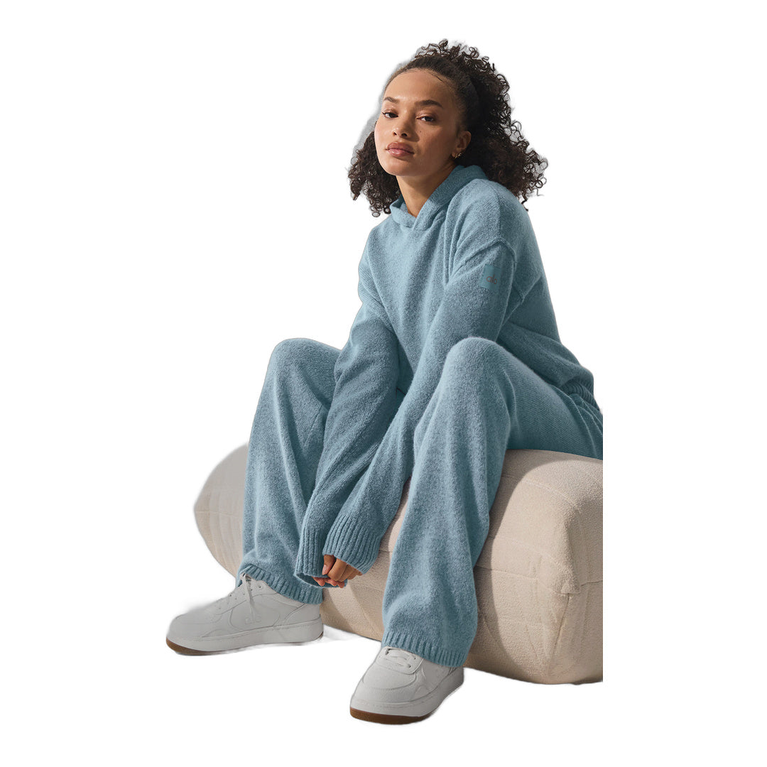 alo Wool Cashmere New Class Sweatpant - Celestial Blue Granite Heather