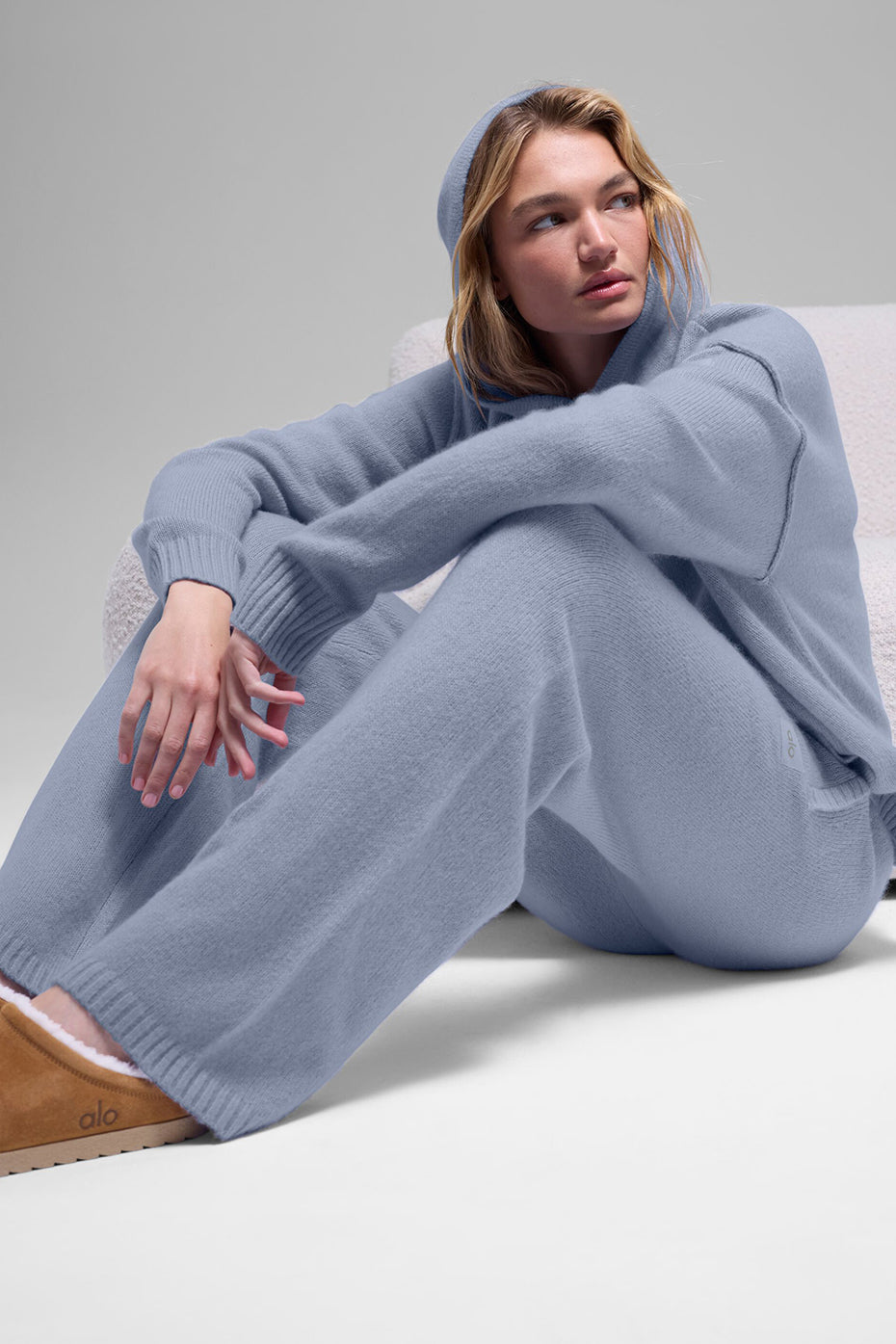 alo Wool Cashmere New Class Sweatpant - Winter Frost