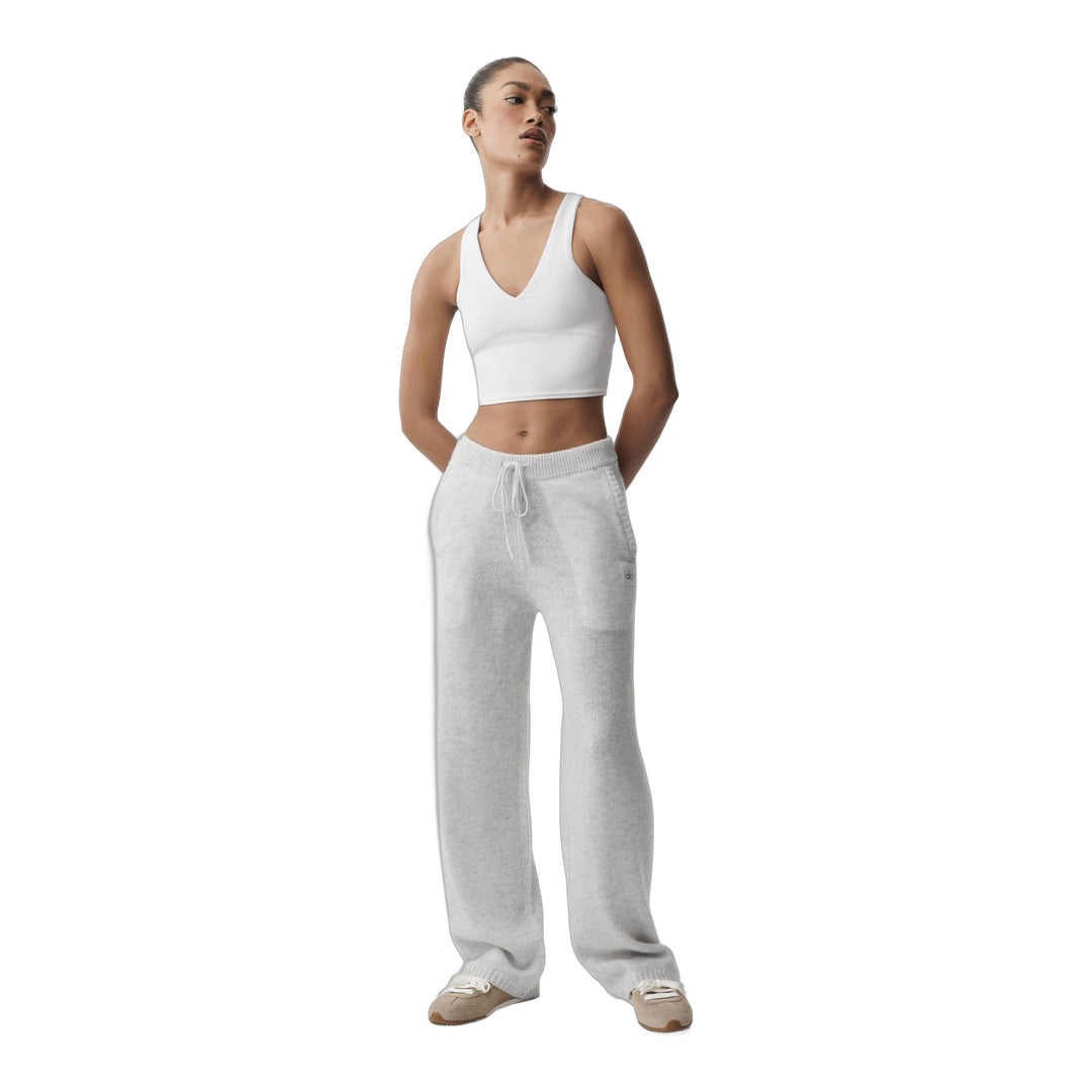 alo Wool Cashmere New Class Sweatpant - White Heather