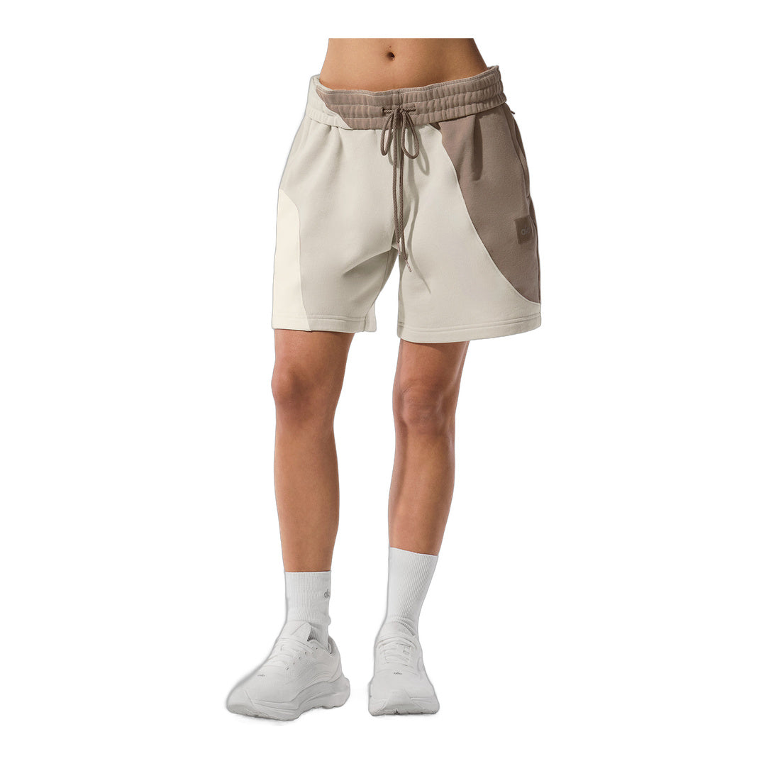 alo 7" Make Waves Short - Ivory/Bone/Gravel