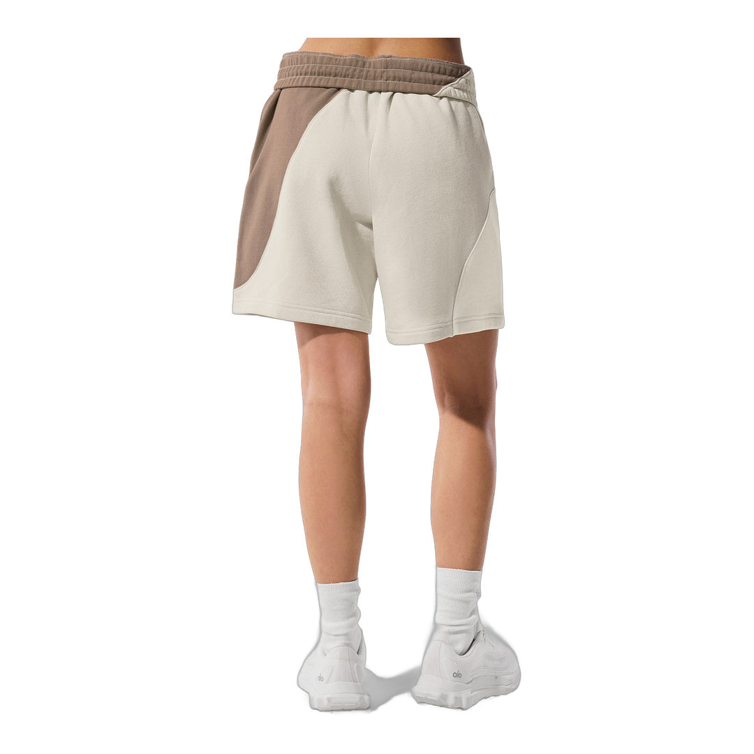 alo 7" Make Waves Short - Ivory/Bone/Gravel