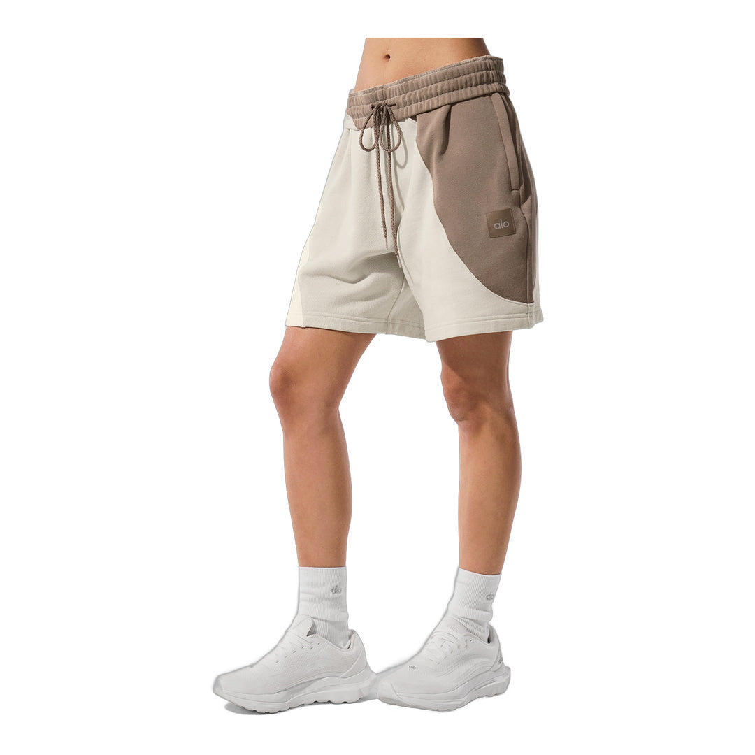 alo 7" Make Waves Short - Ivory/Bone/Gravel