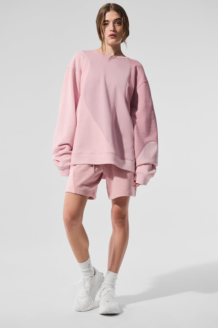 alo 7" Make Waves Short - Sunset Pink Tonal