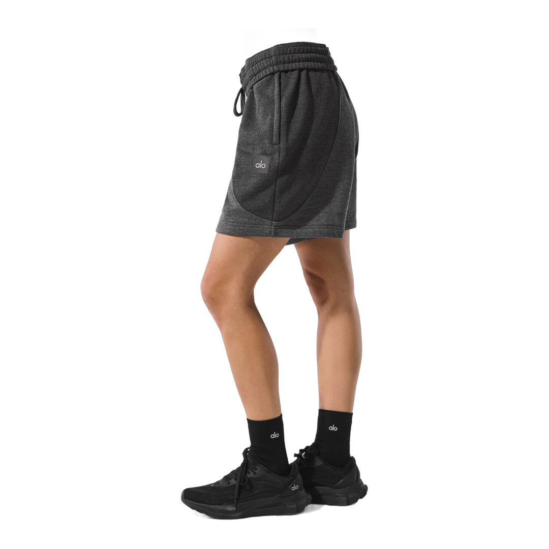 alo 7" Make Waves Short - Dark Heather Grey Tonal