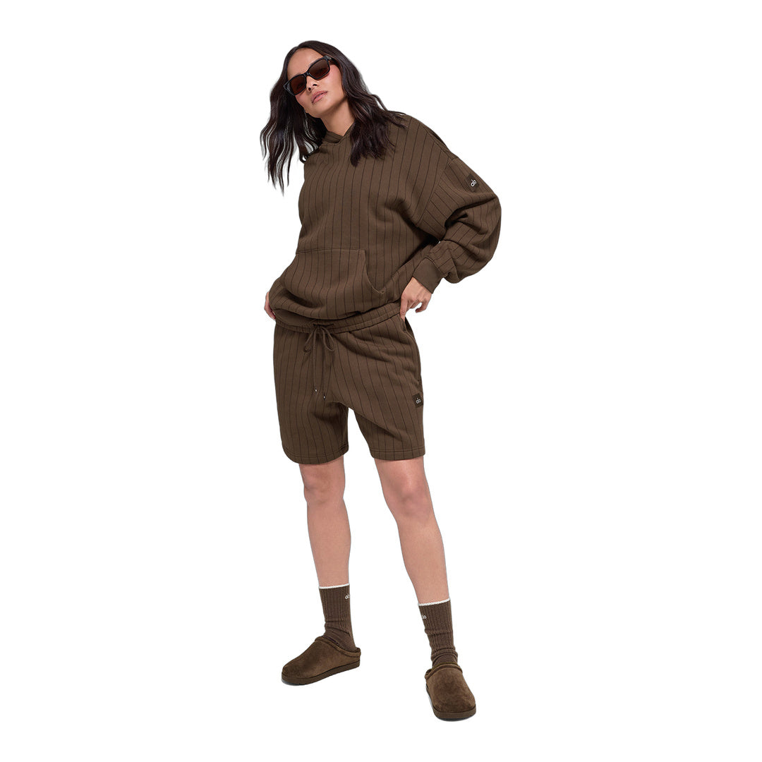 alo 7" Pinstripe Short - Espresso Pinstripe