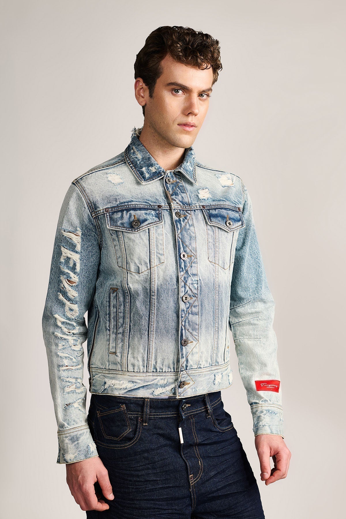 THE LAST WEAR — Hand Distressed Denim Trucker Jacket | TEMPORARY
