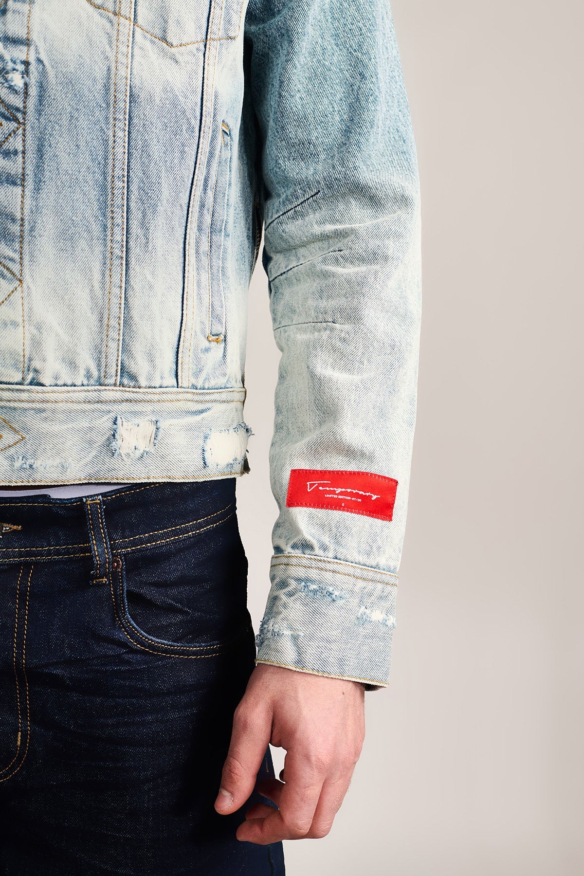THE LAST WEAR — Hand Distressed Denim Trucker Jacket | TEMPORARY