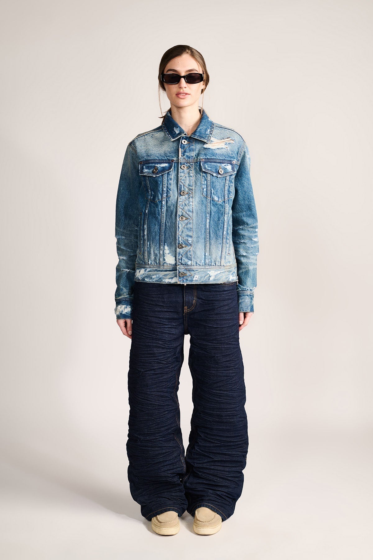 CREASED BY LIFE- DENIM
