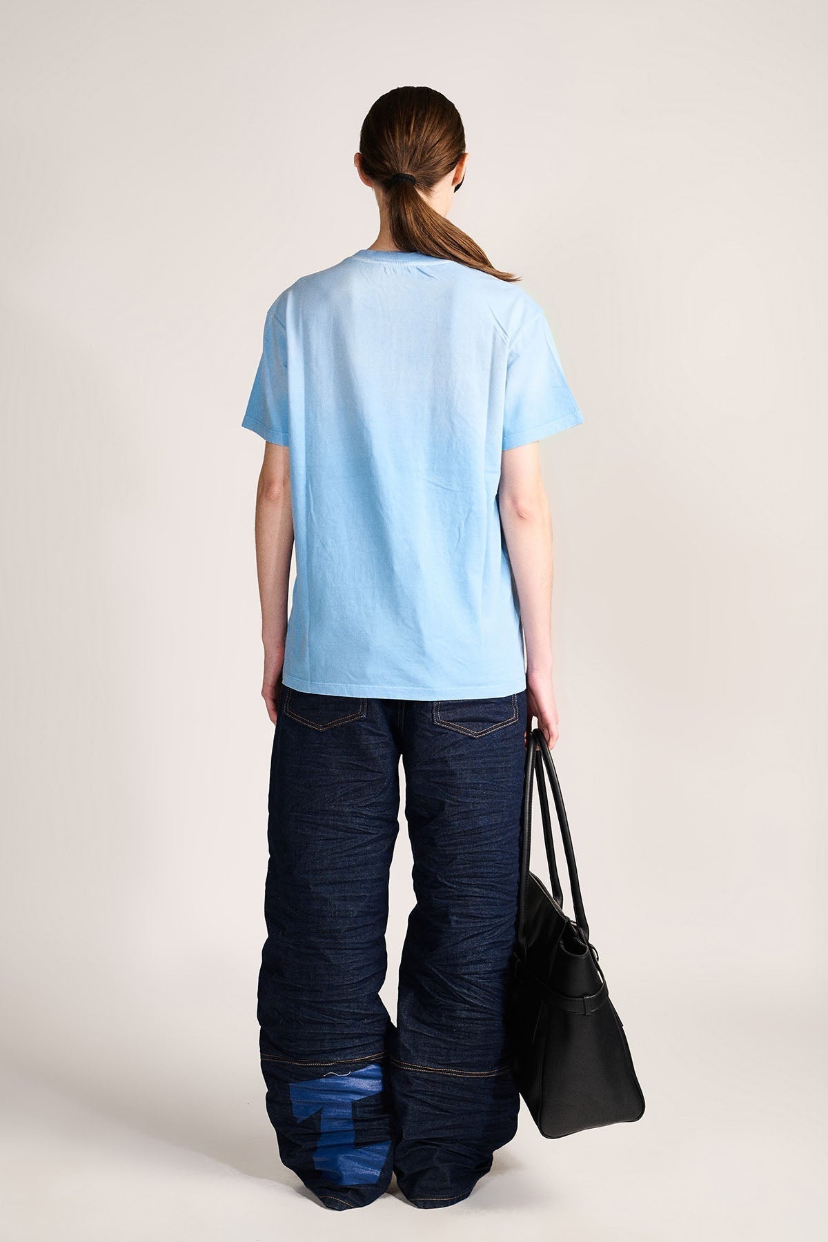 Love Hard Vintage Tee- Dust Blue
