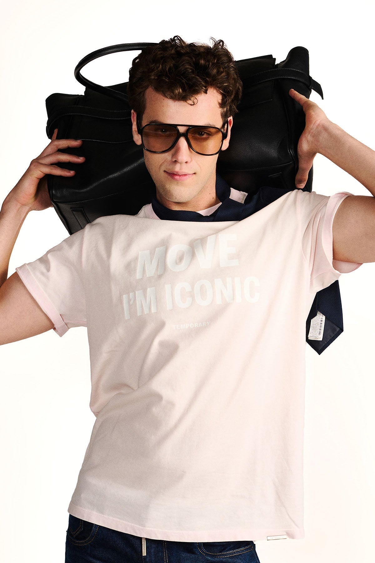 ICON MOVEMENT TEE - Powder Dust Pink