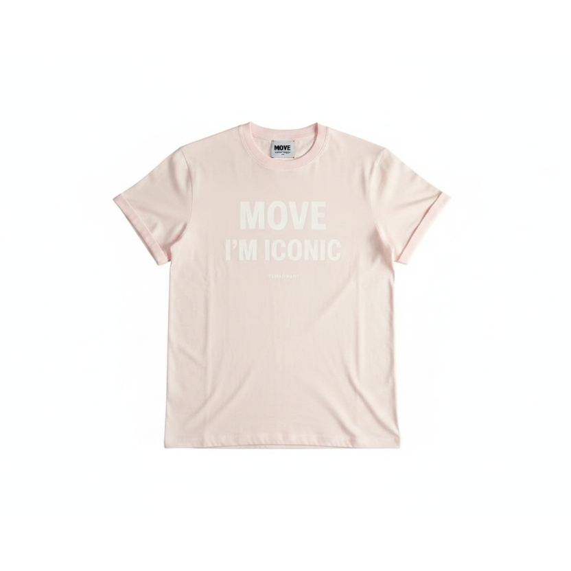 ICON MOVEMENT TEE - Powder Dust Pink