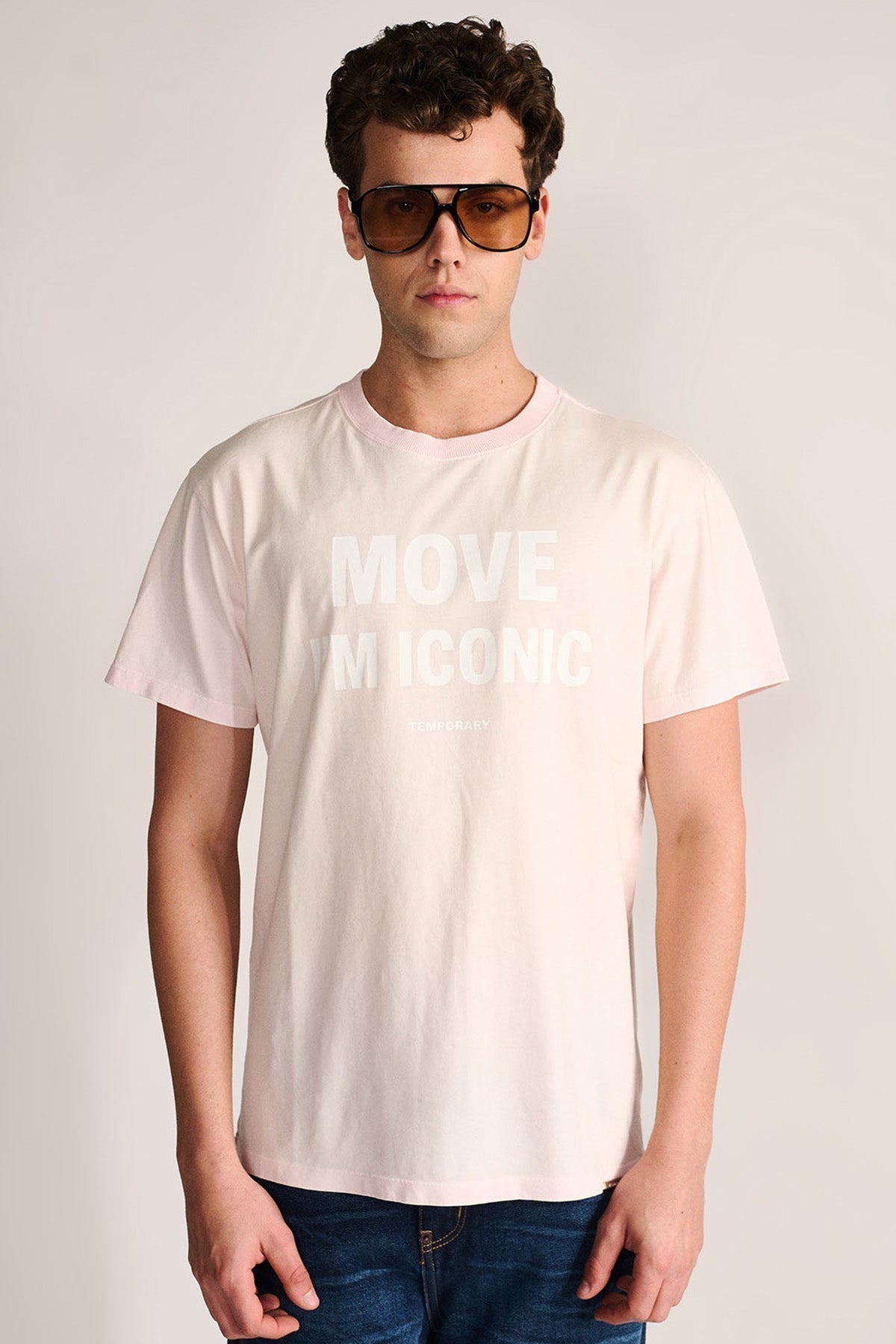 ICON MOVEMENT TEE - Powder Dust Pink