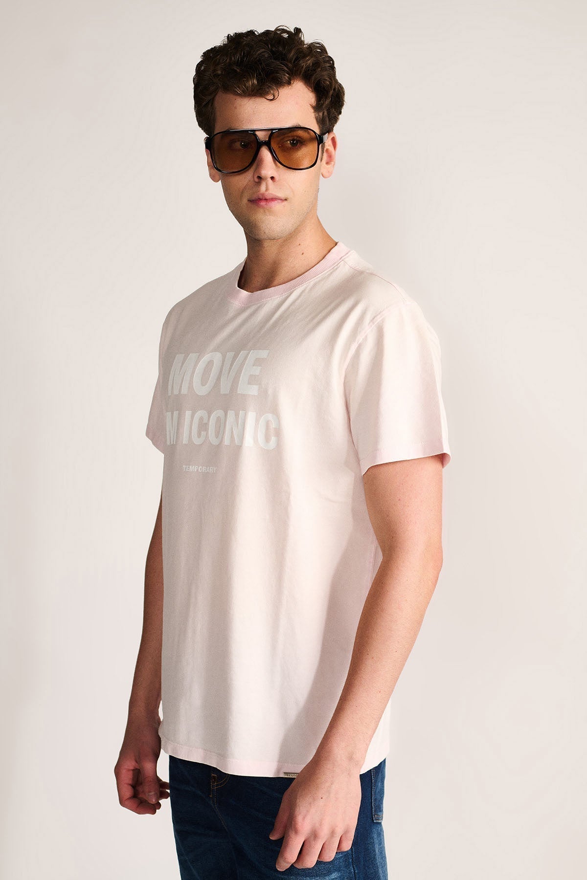 ICON MOVEMENT TEE - Powder Dust Pink