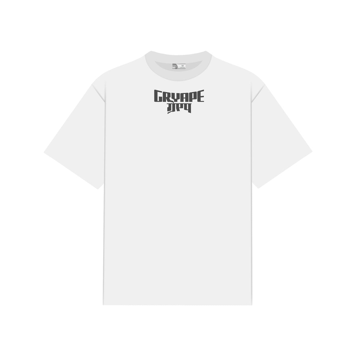 White t-shirt with black text on a white background - Crepdog Crew