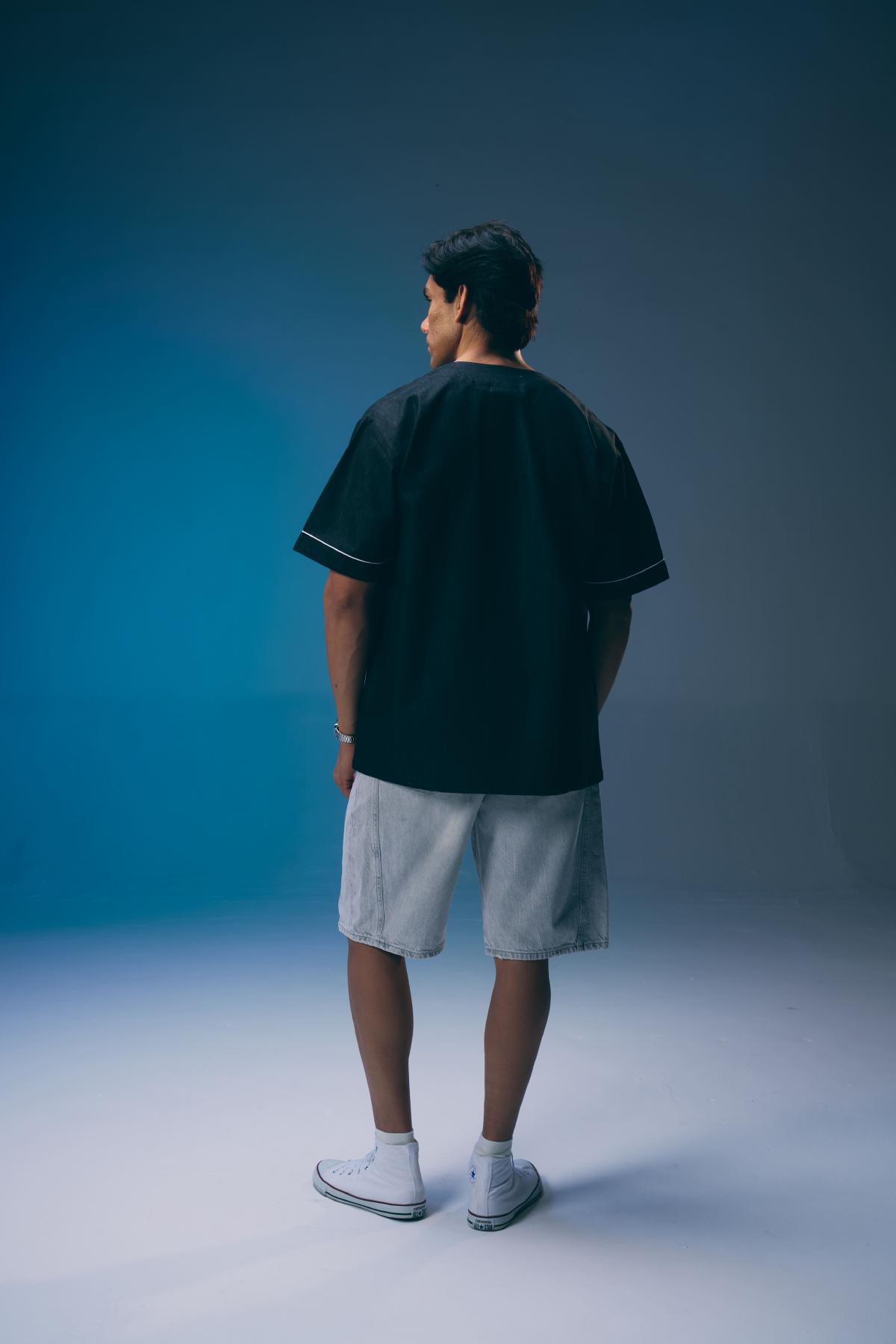 DENIM BASEBALL SHIRT