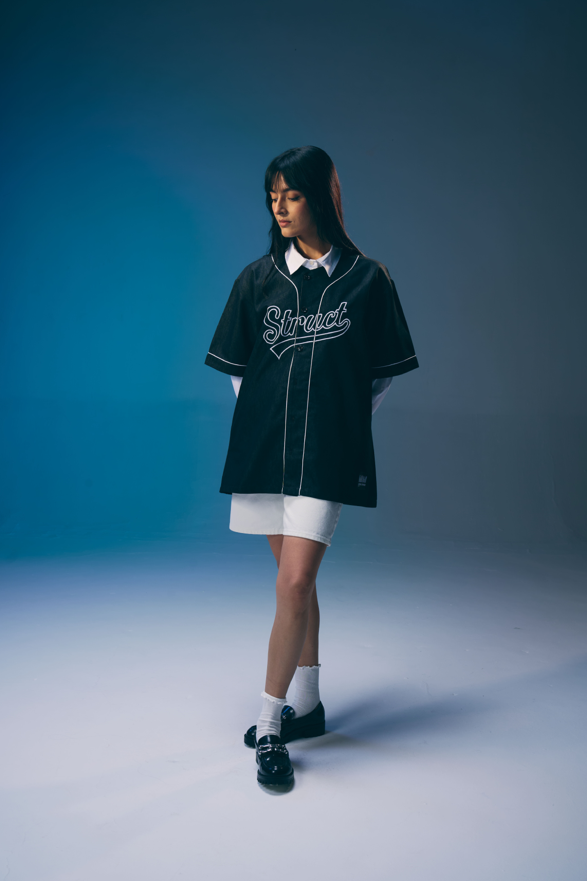 DENIM BASEBALL SHIRT