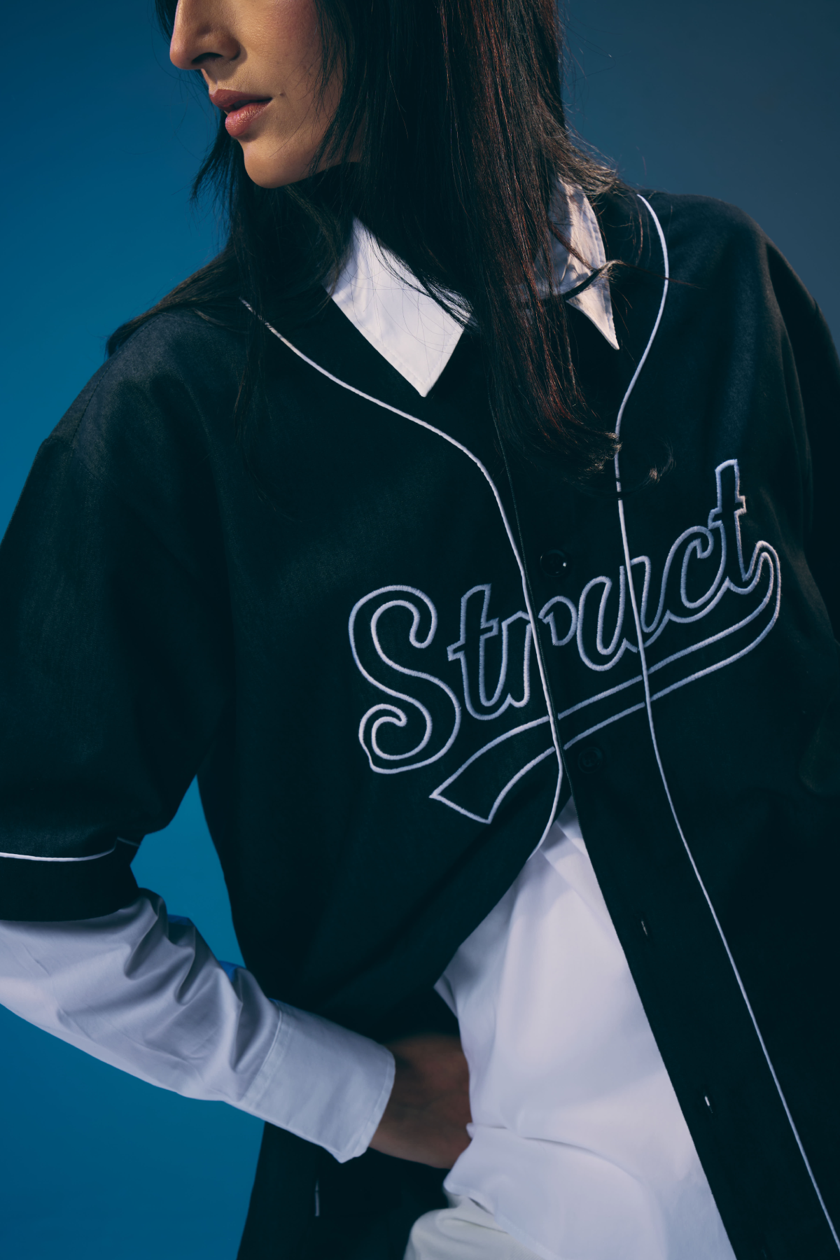 DENIM BASEBALL SHIRT