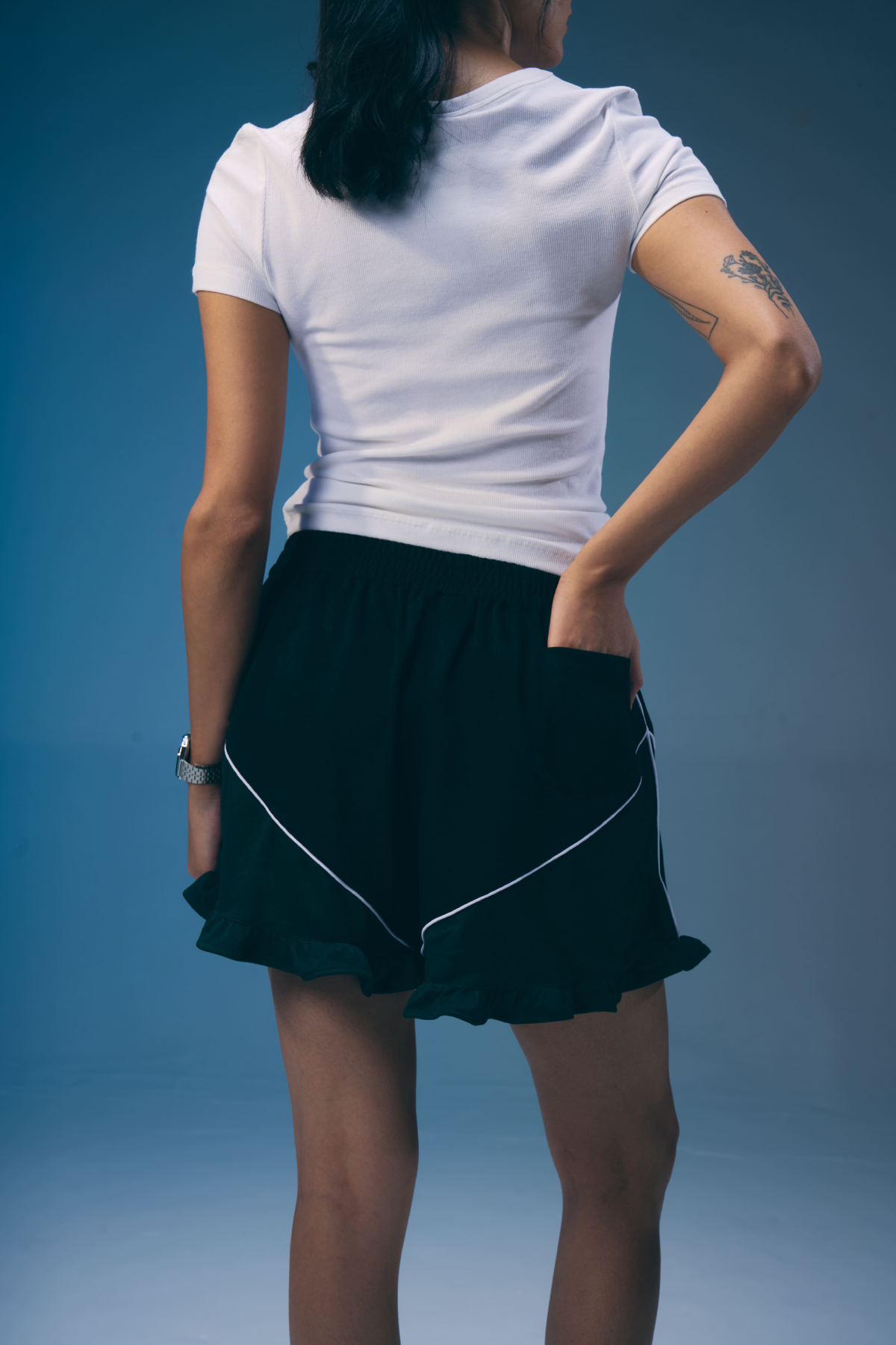 STRUCT SPORTS RUFFLE SHORTS