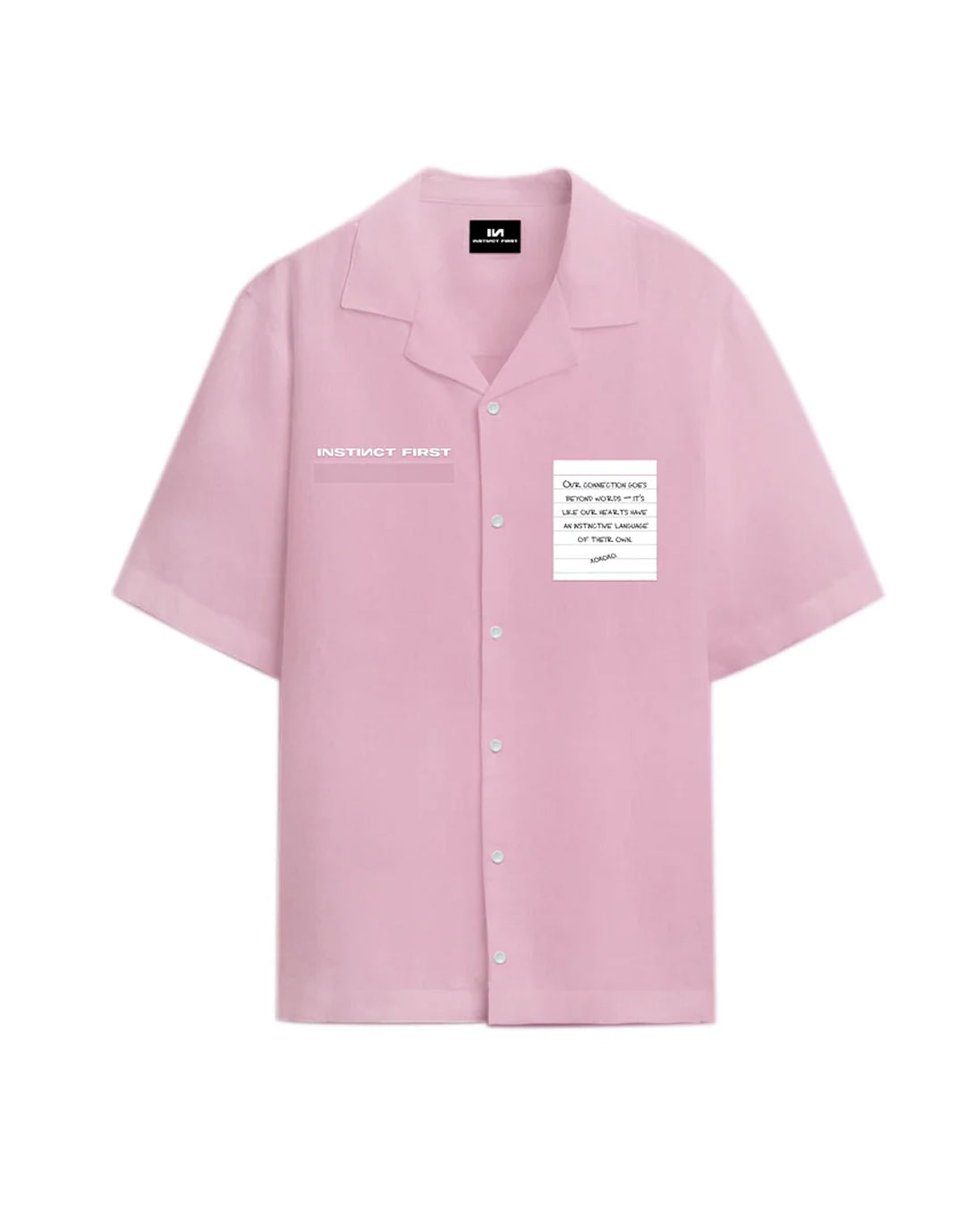 The Love Letter Shirt - Oversized (Pink)