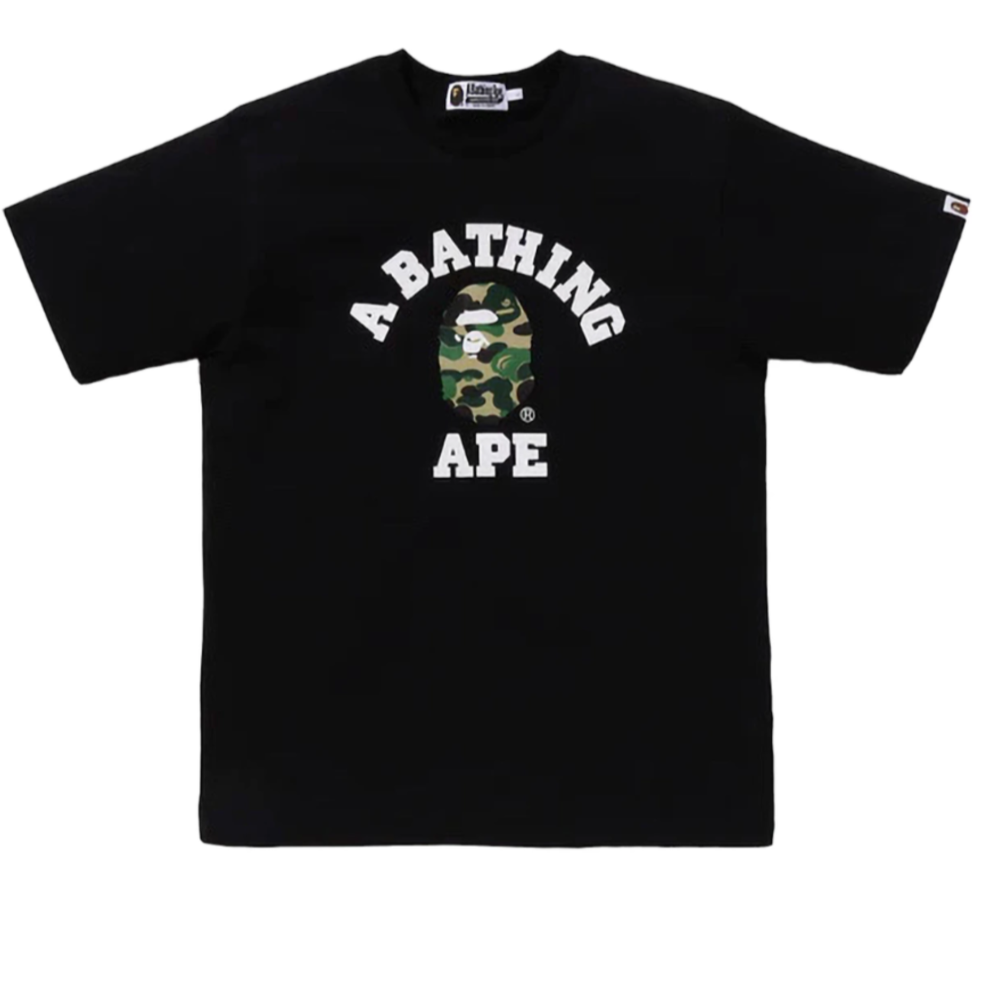 BAPE ABC Camo College Organic Cotton Tee Black/Green