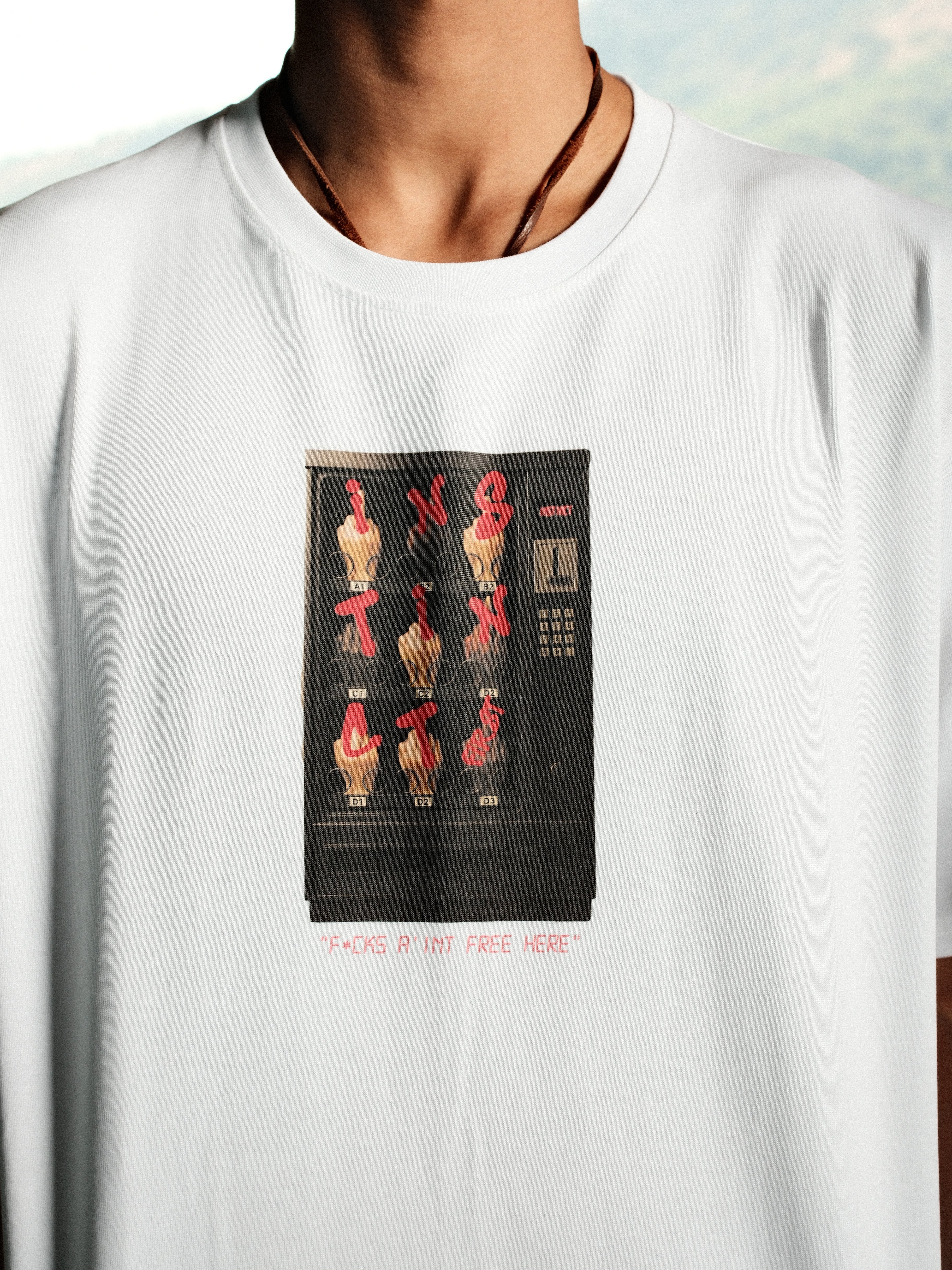 Vending Machine - Relaxed Fit Tshirt (White)