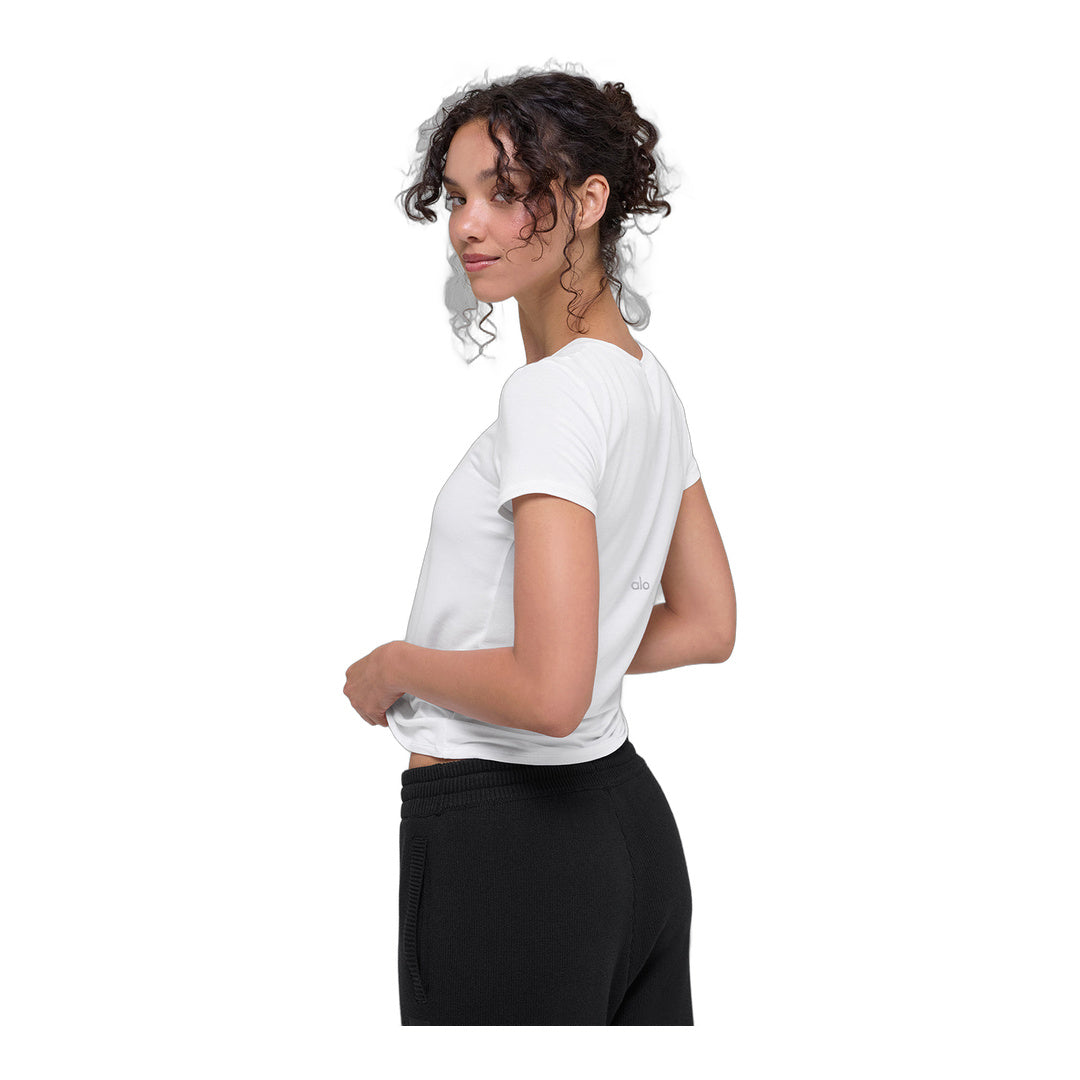 alo All Day Short Sleeve - White