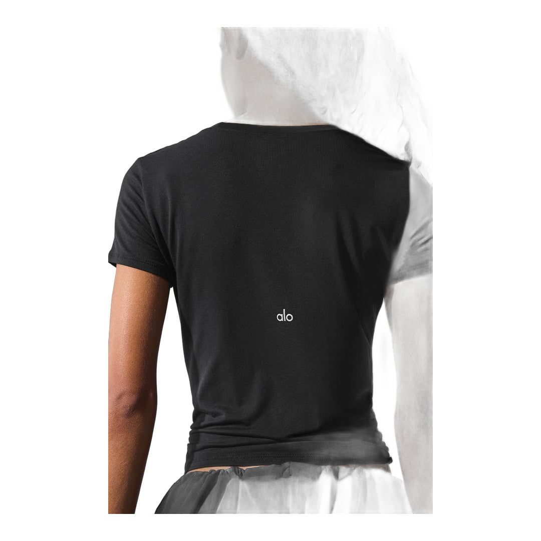 alo All Day Short Sleeve - Black