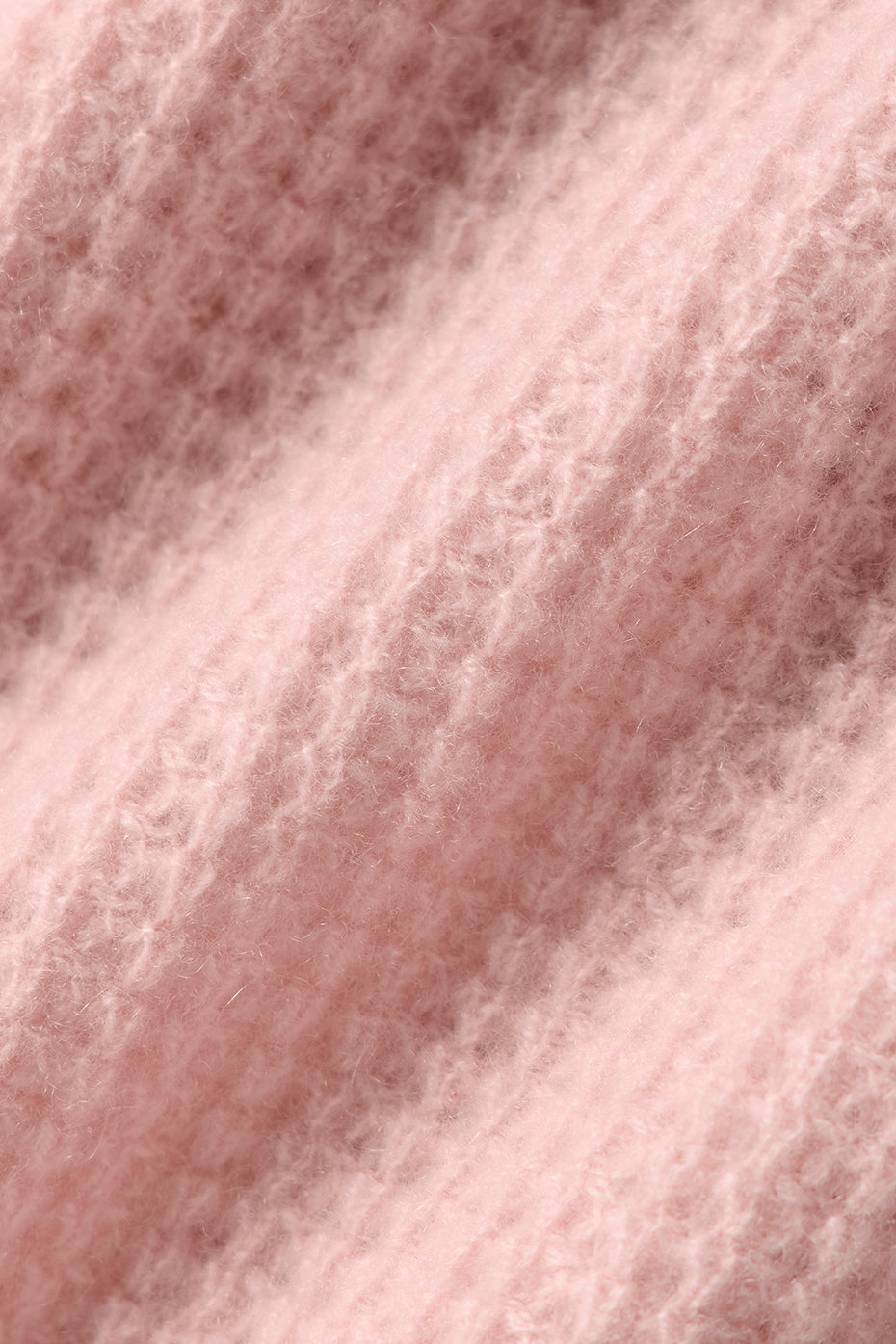 alo Cashmere Plush Waffle Polo Tee - Pink Quartz