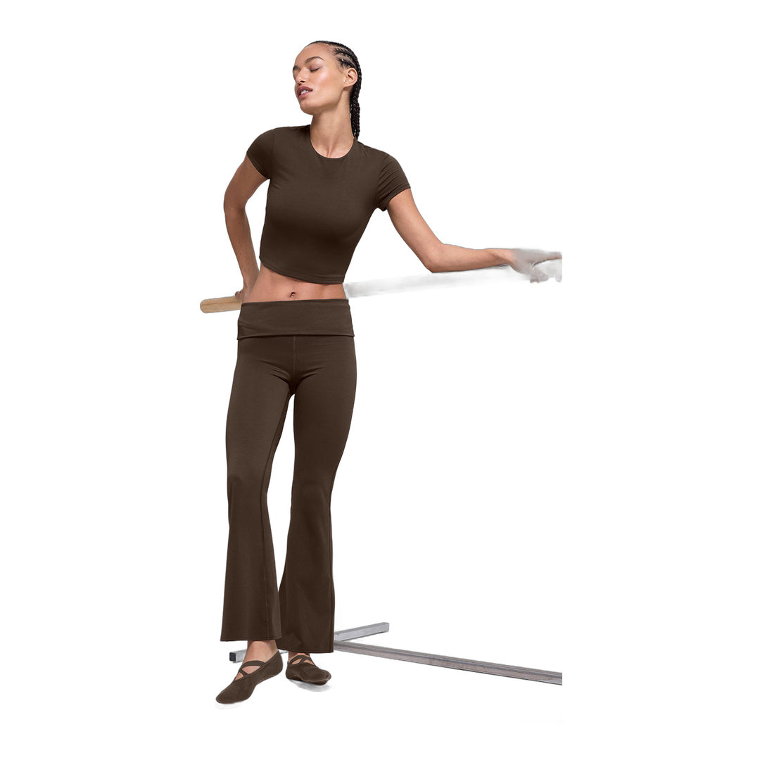 alo ALO Softsculpt Precision Short Sleeve Top - Espresso
