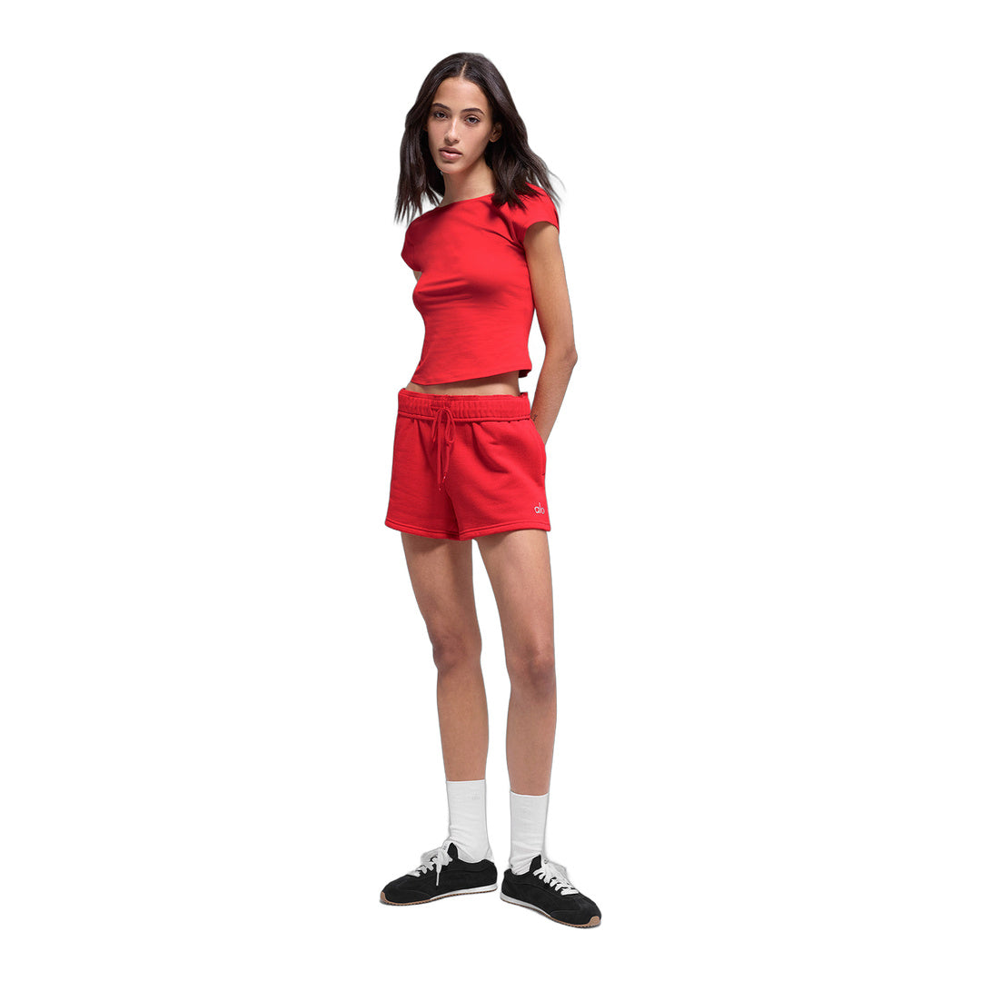 alo Alosoft Back For More Tee - Bright Red