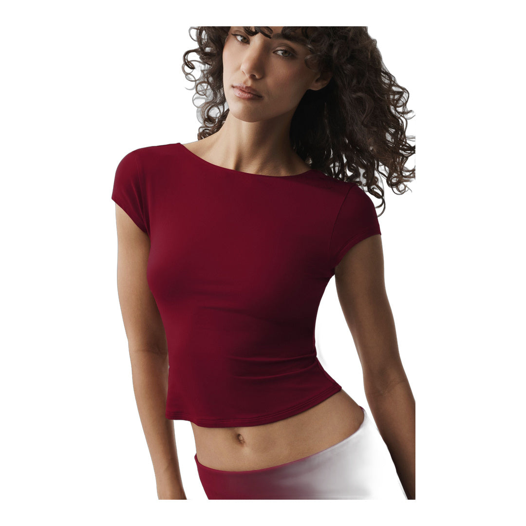 alo Alosoft Back For More Tee - Summer Romance Red