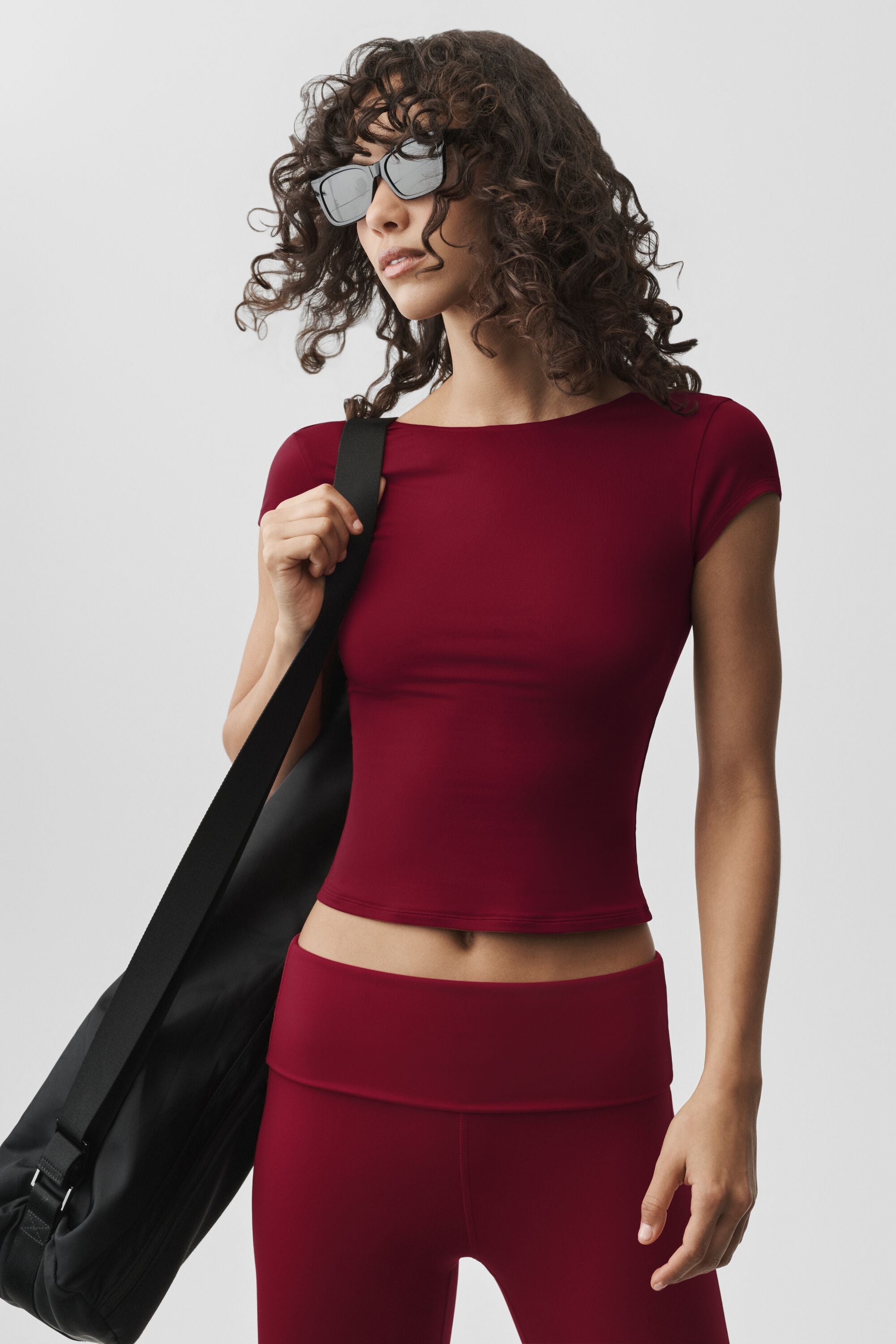 alo Alosoft Back For More Tee - Summer Romance Red