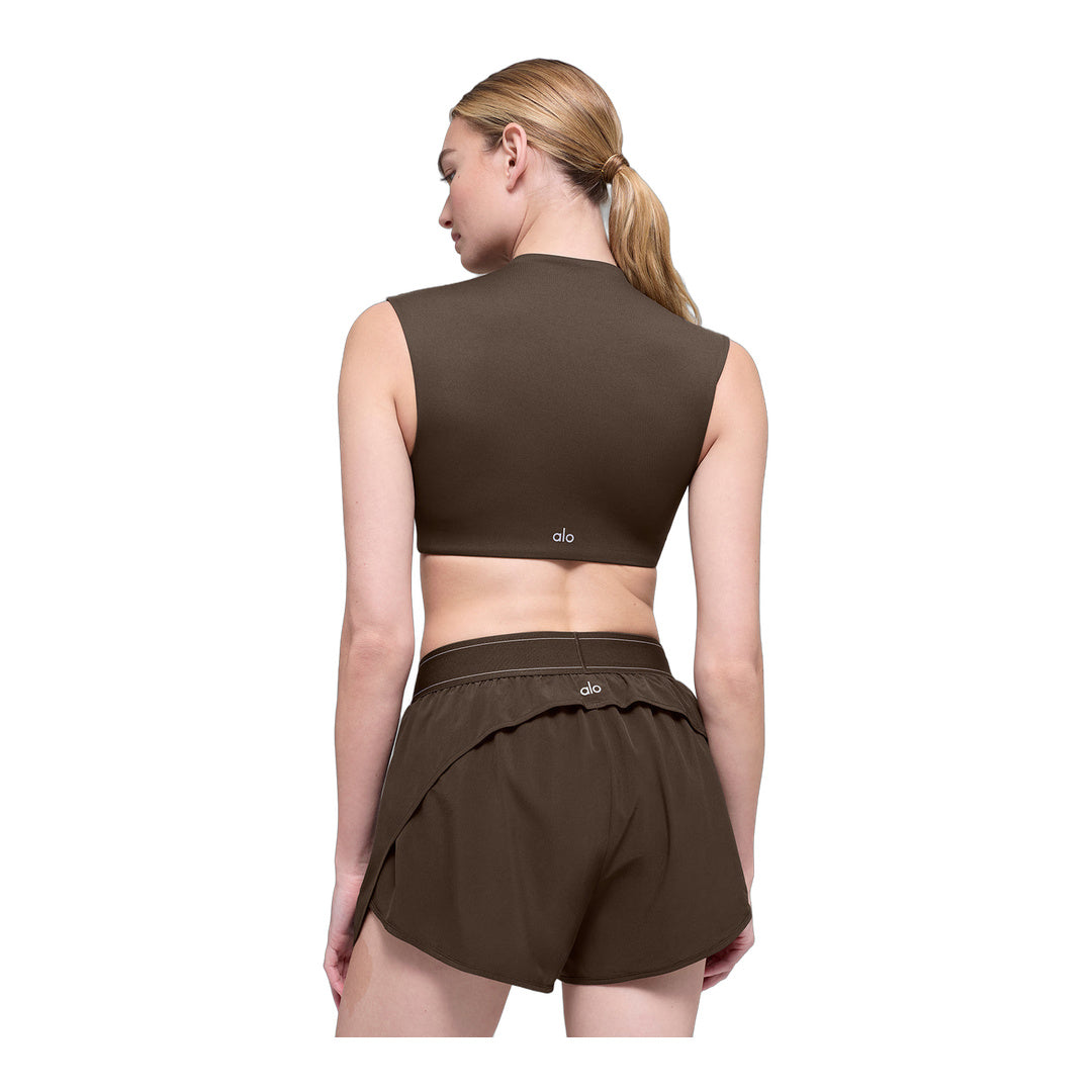 alo ALO Softsculpt Capped Out Short Sleeve - Espresso