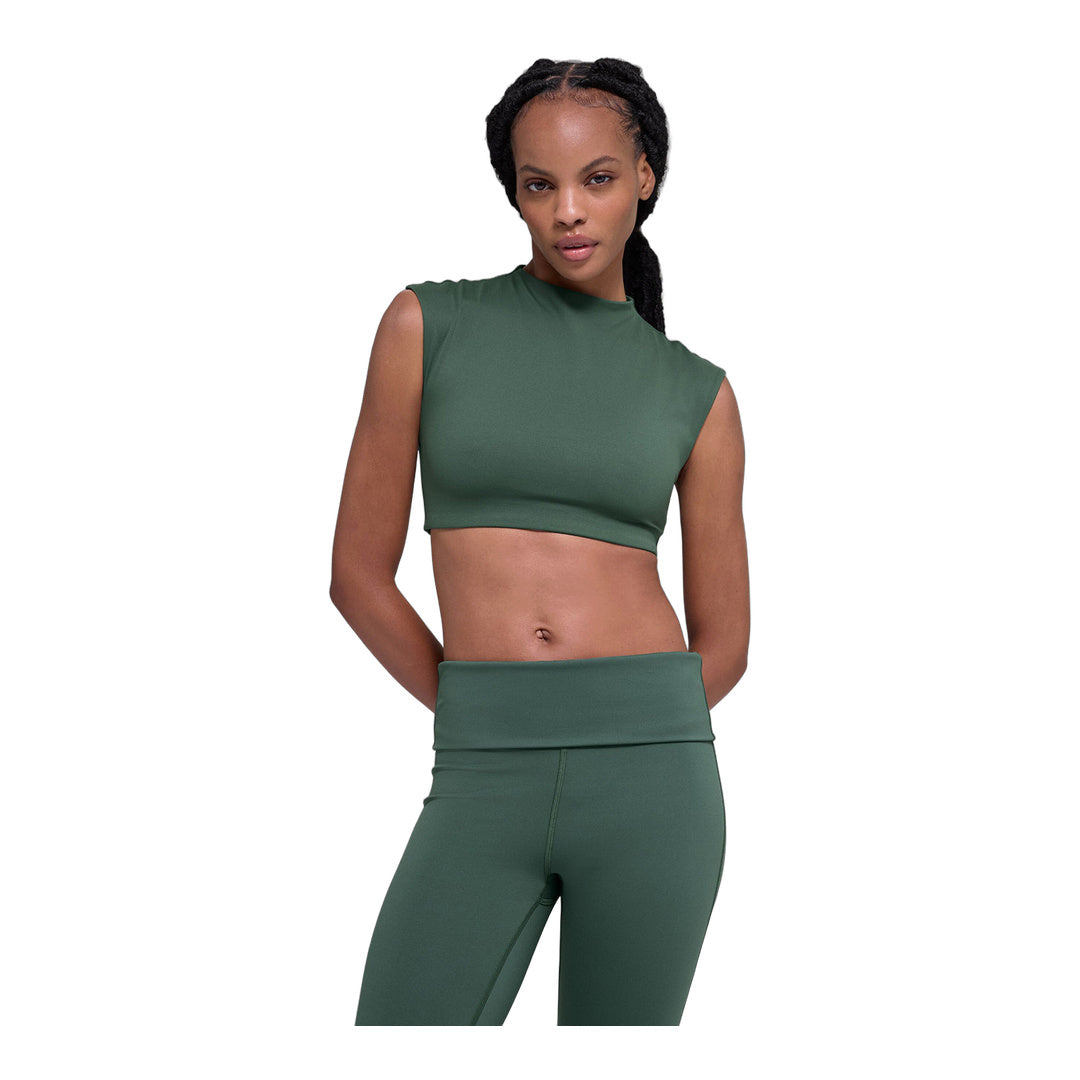 alo ALO Softsculpt Capped Out Short Sleeve - Clover Green