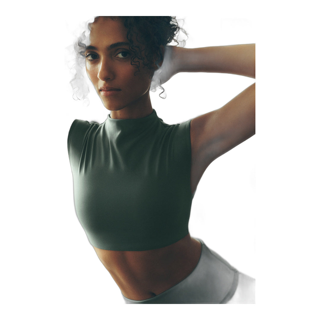 alo ALO Softsculpt Capped Out Short Sleeve - Clover Green