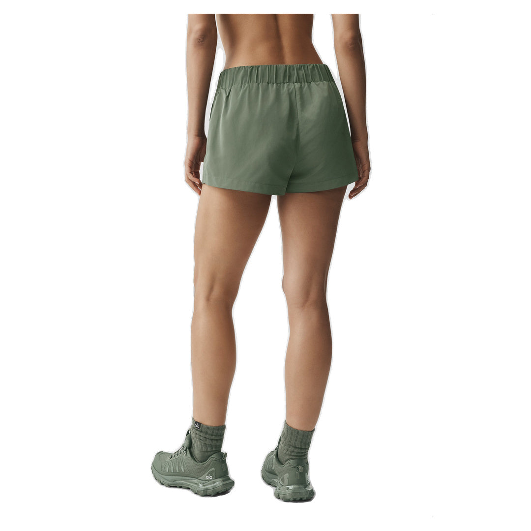ALO High-Waist Socialite Short - Bamboo Green