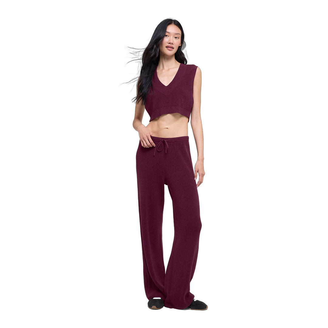 alo Supernatural Sweater Tank - Burgundy