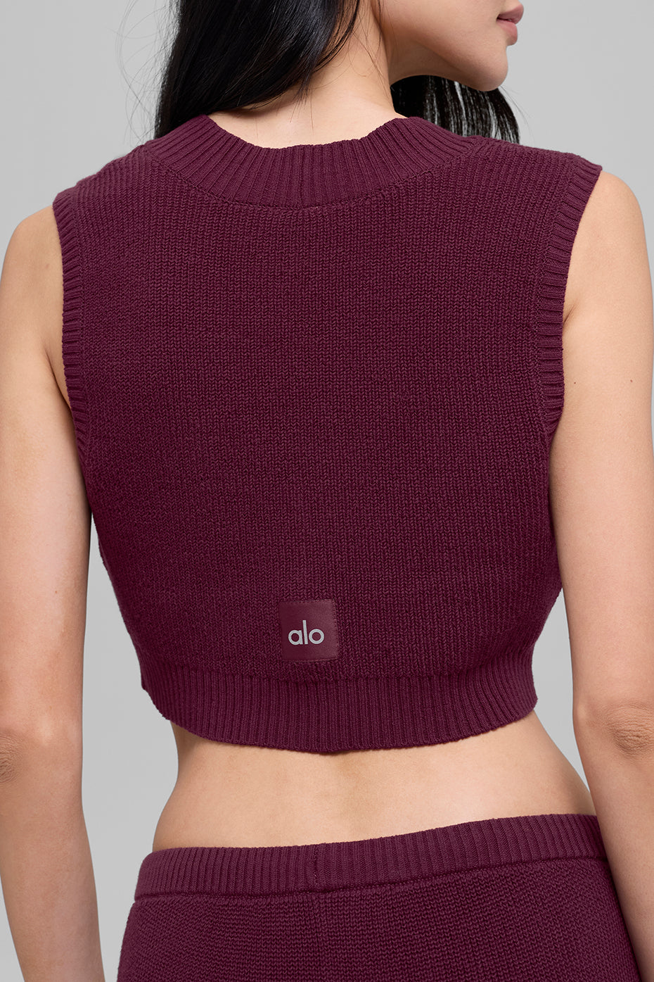 alo Supernatural Sweater Tank - Burgundy