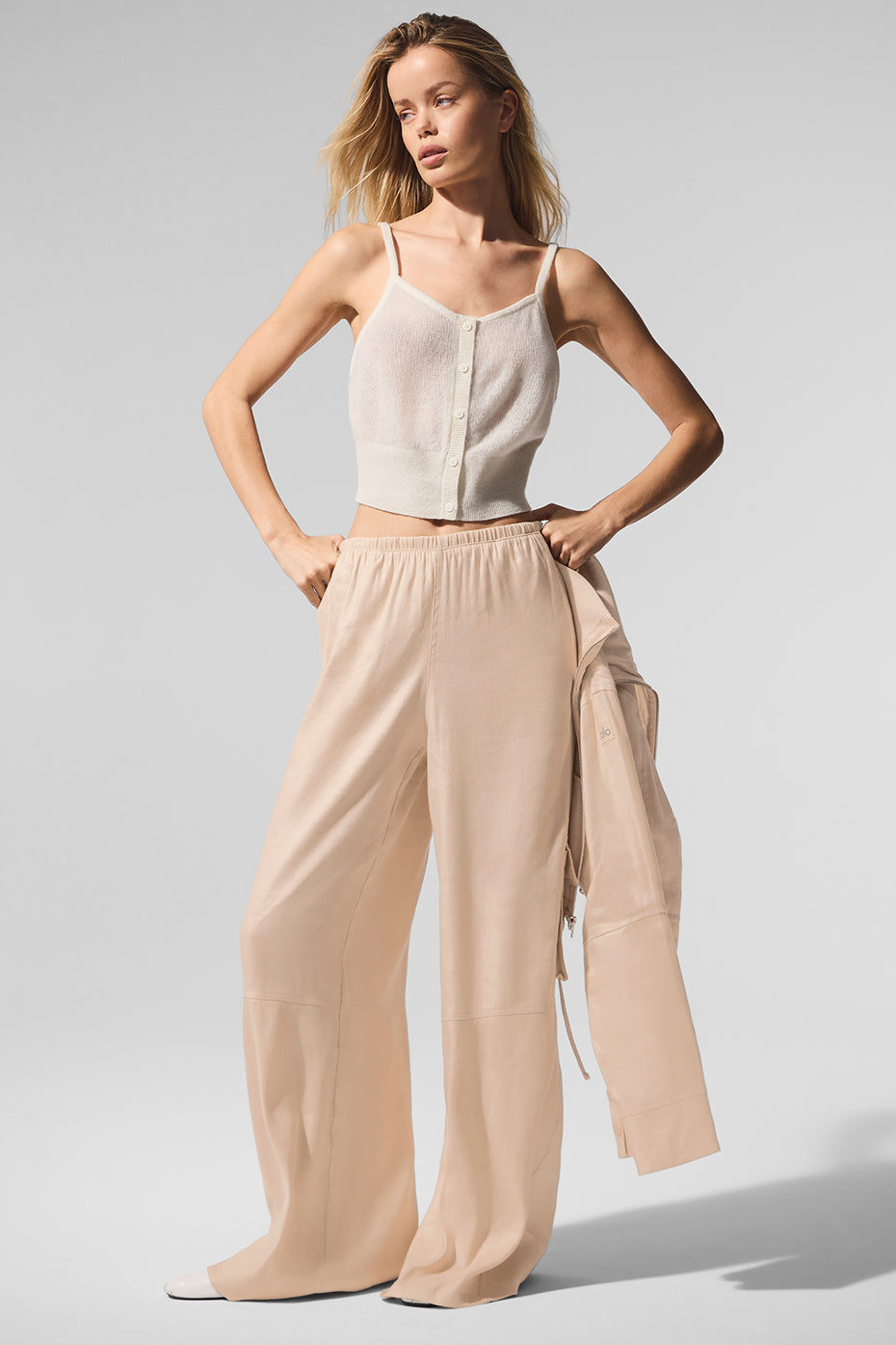 alo Sheer Cashmere Tank - Ivory