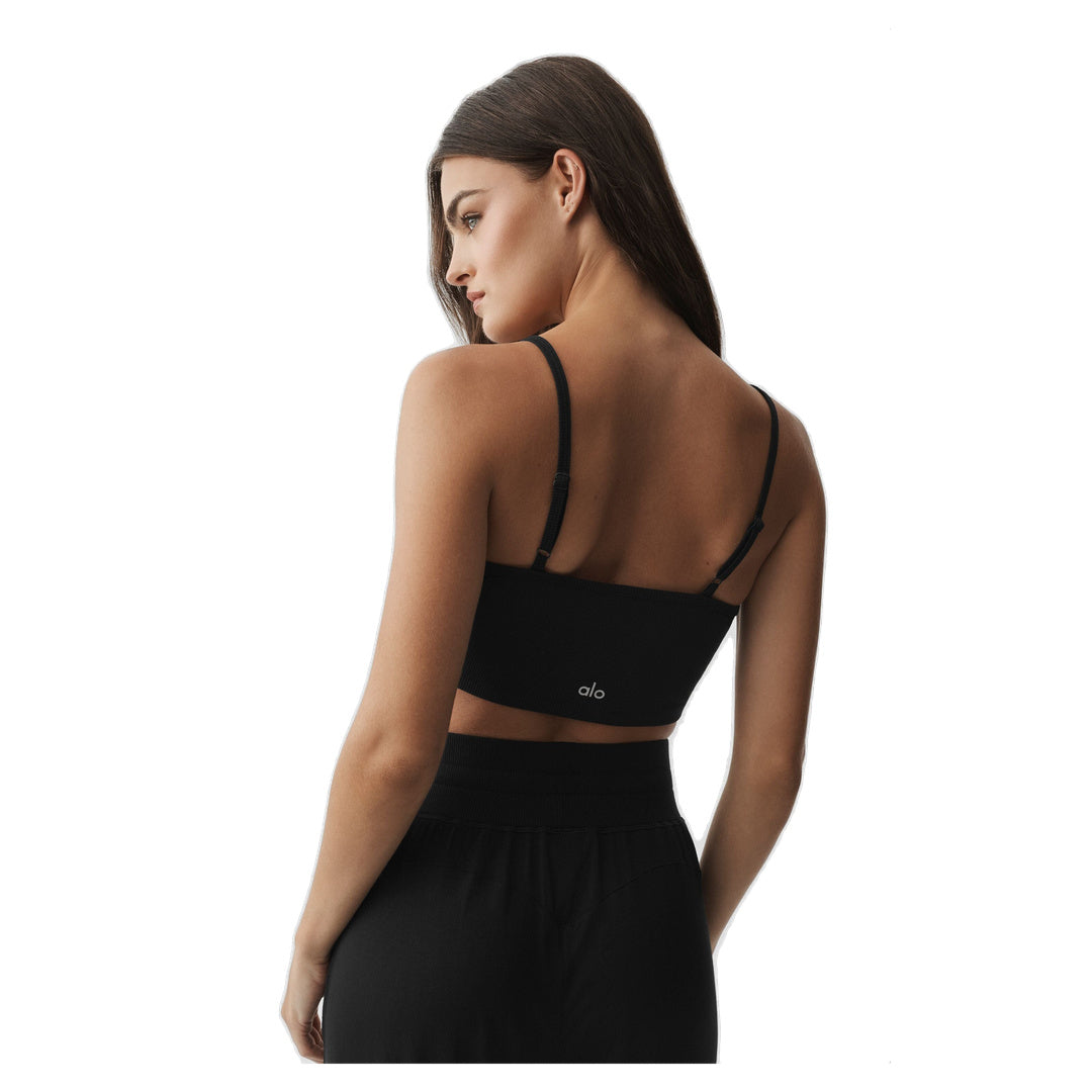 ALO Ribbed Delicate Lounge Tank - Black