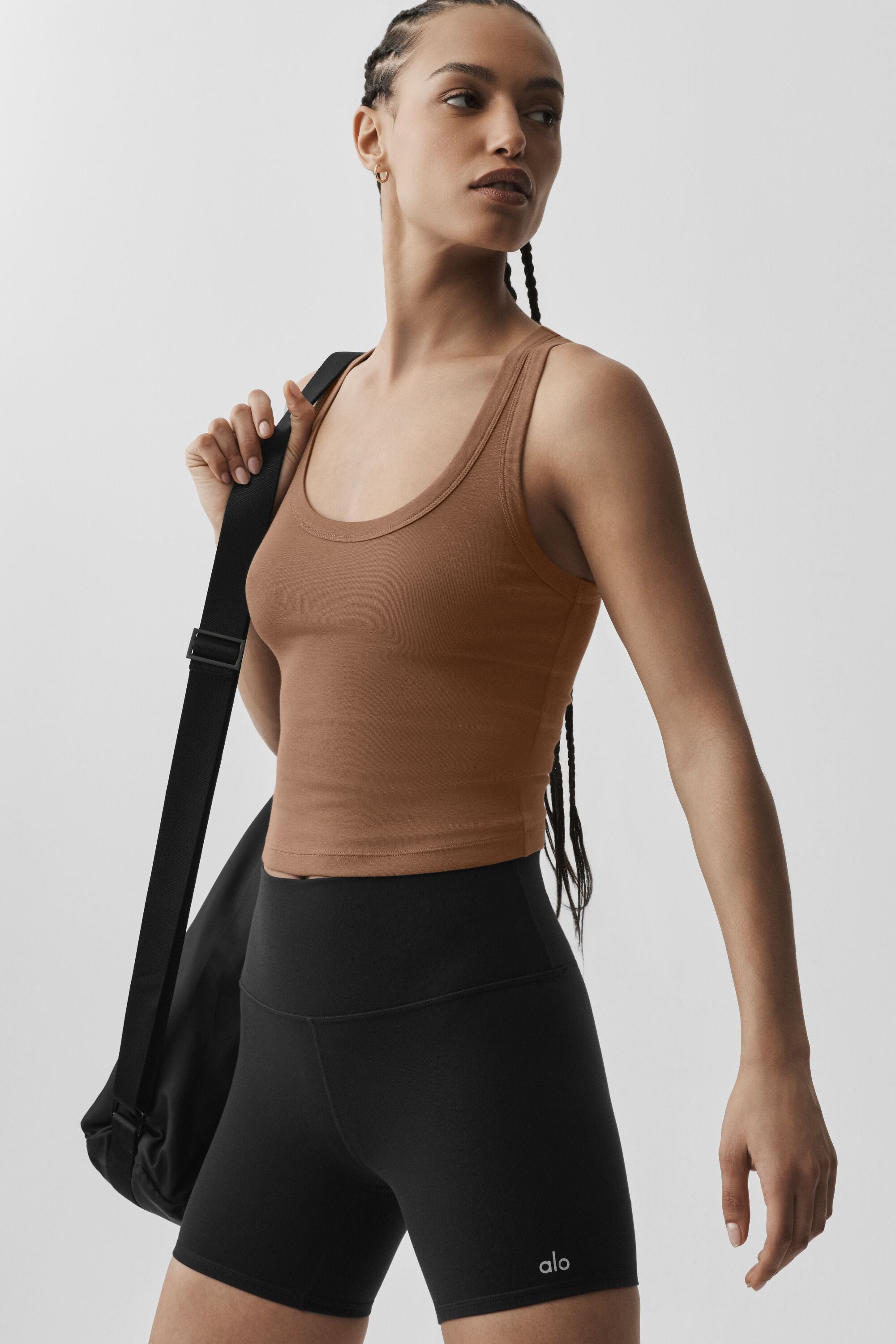 alo Timeless Tank - Sun Kissed Brown