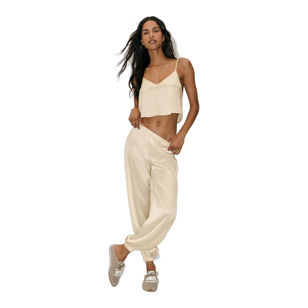 alo Silk Blend Radiance Tank - Sandy Beige