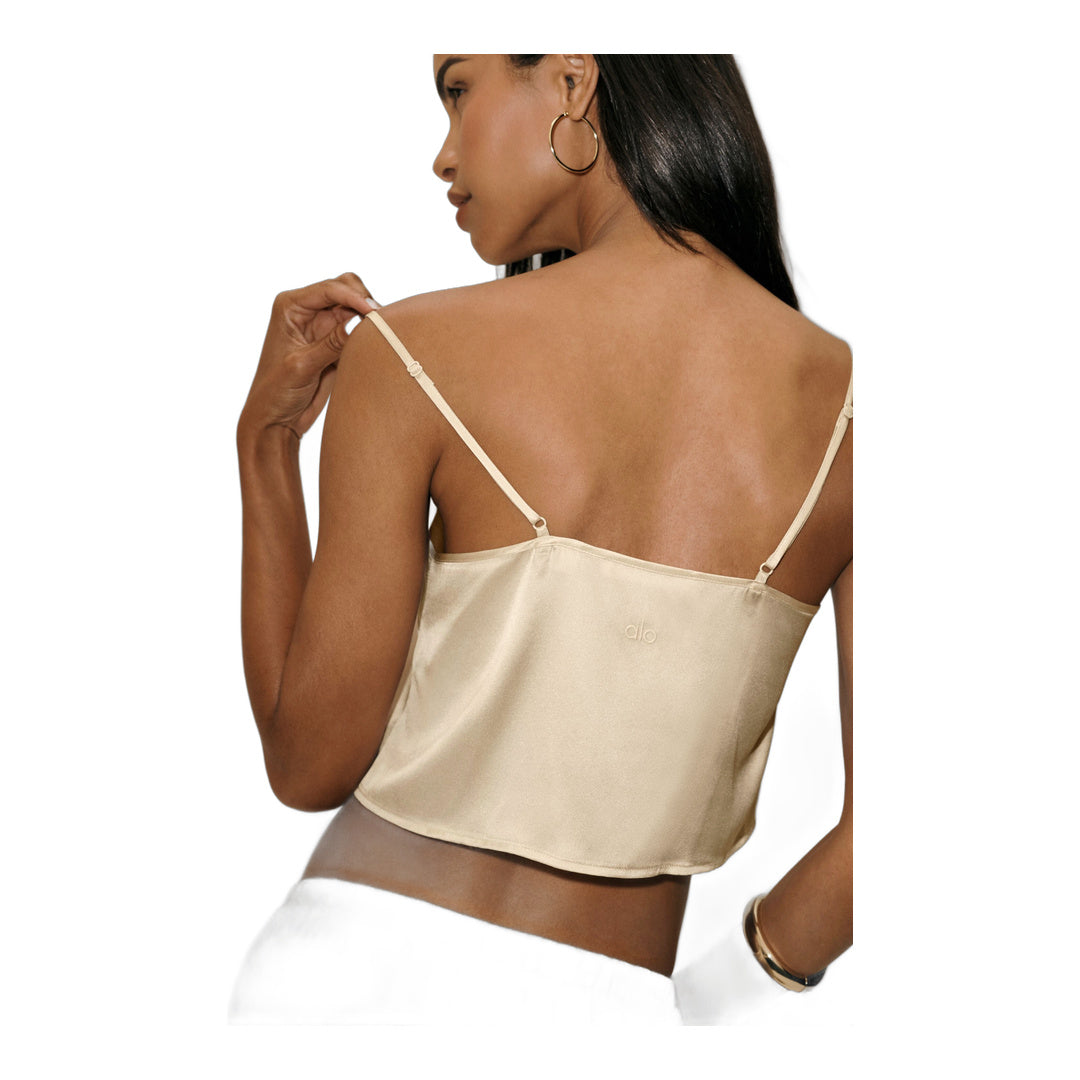 alo Silk Blend Radiance Tank - Sandy Beige