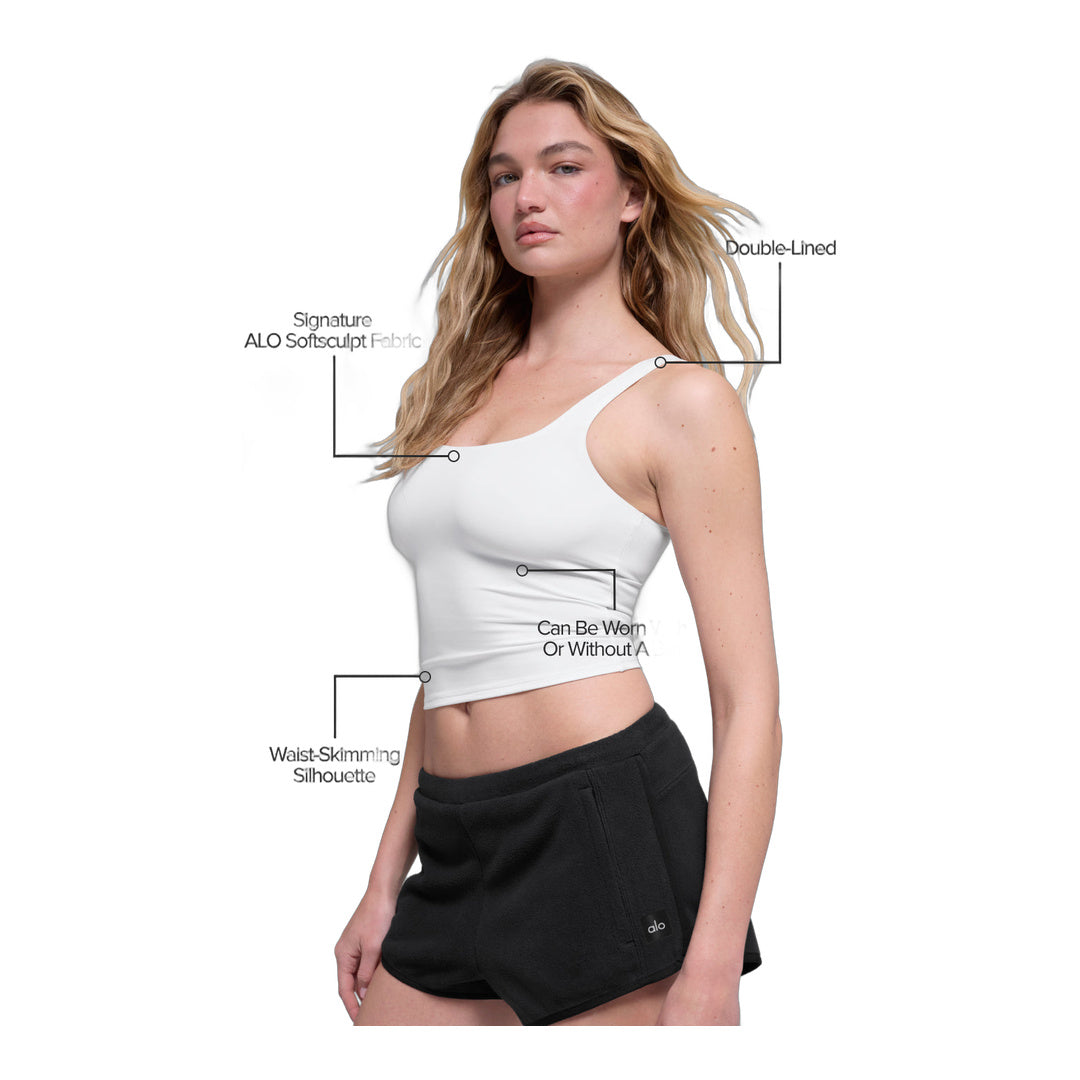 alo ALO Softsculpt Precision Tank - White