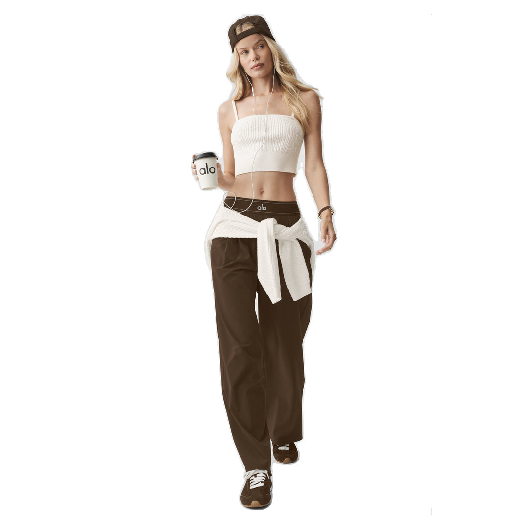 ALO Mini Cable Sweater Tank - Ivory