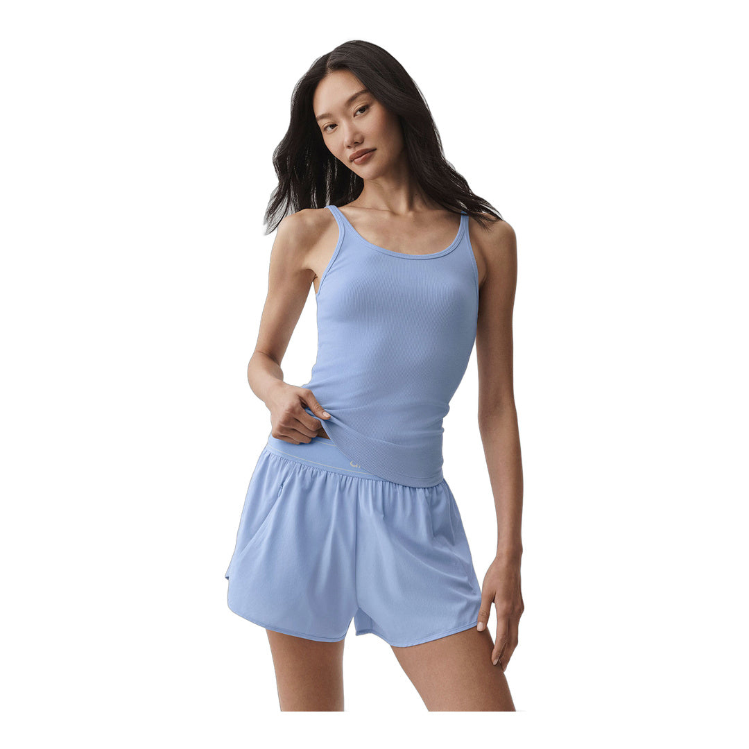 alo Ribbed Adore Tank - Light Provence Blue