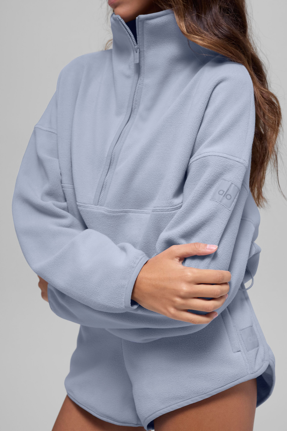 alo Polar Fleece Retreat Cover Up - Winter Frost