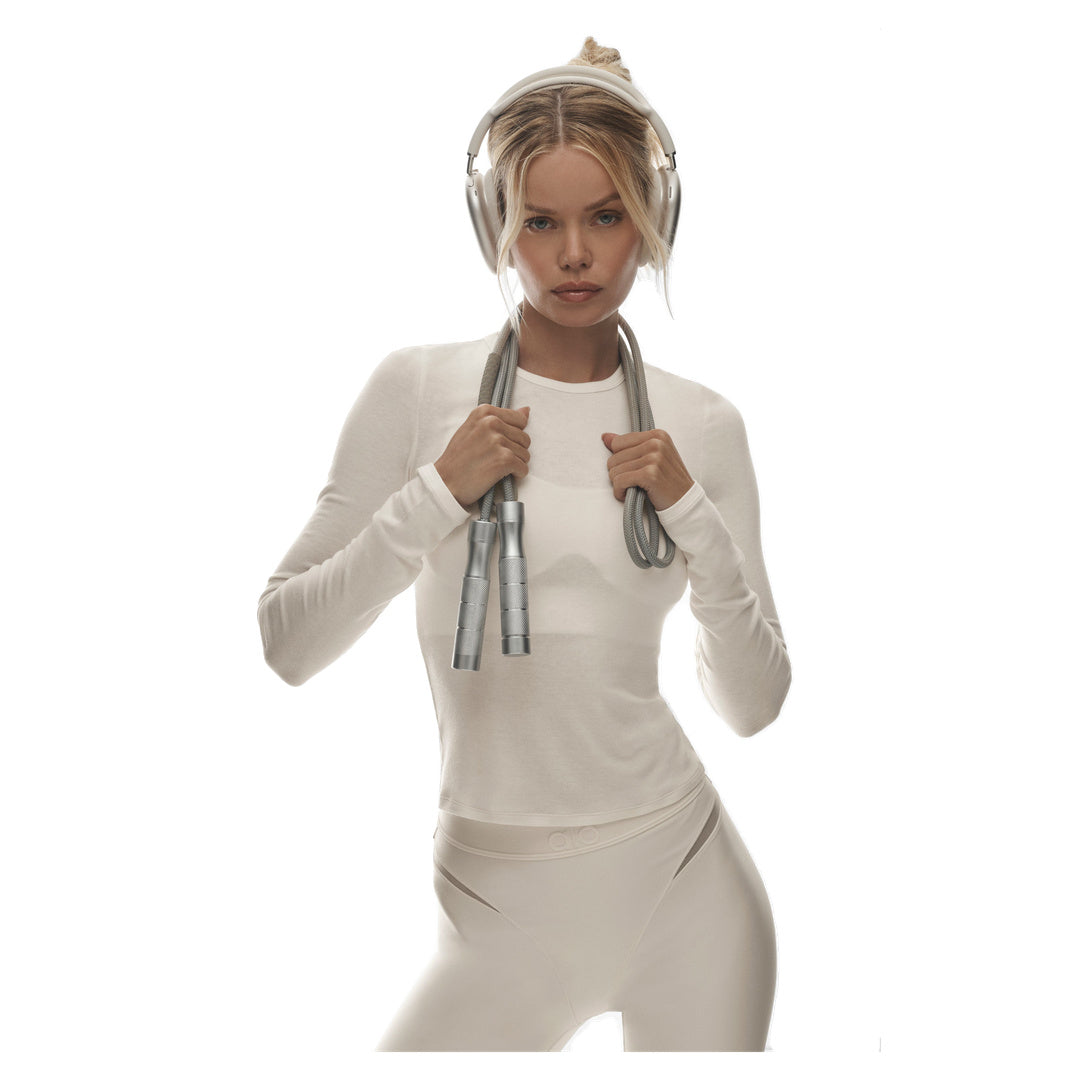 ALO Semi Sheer Oasis Long Sleeve - Ivory