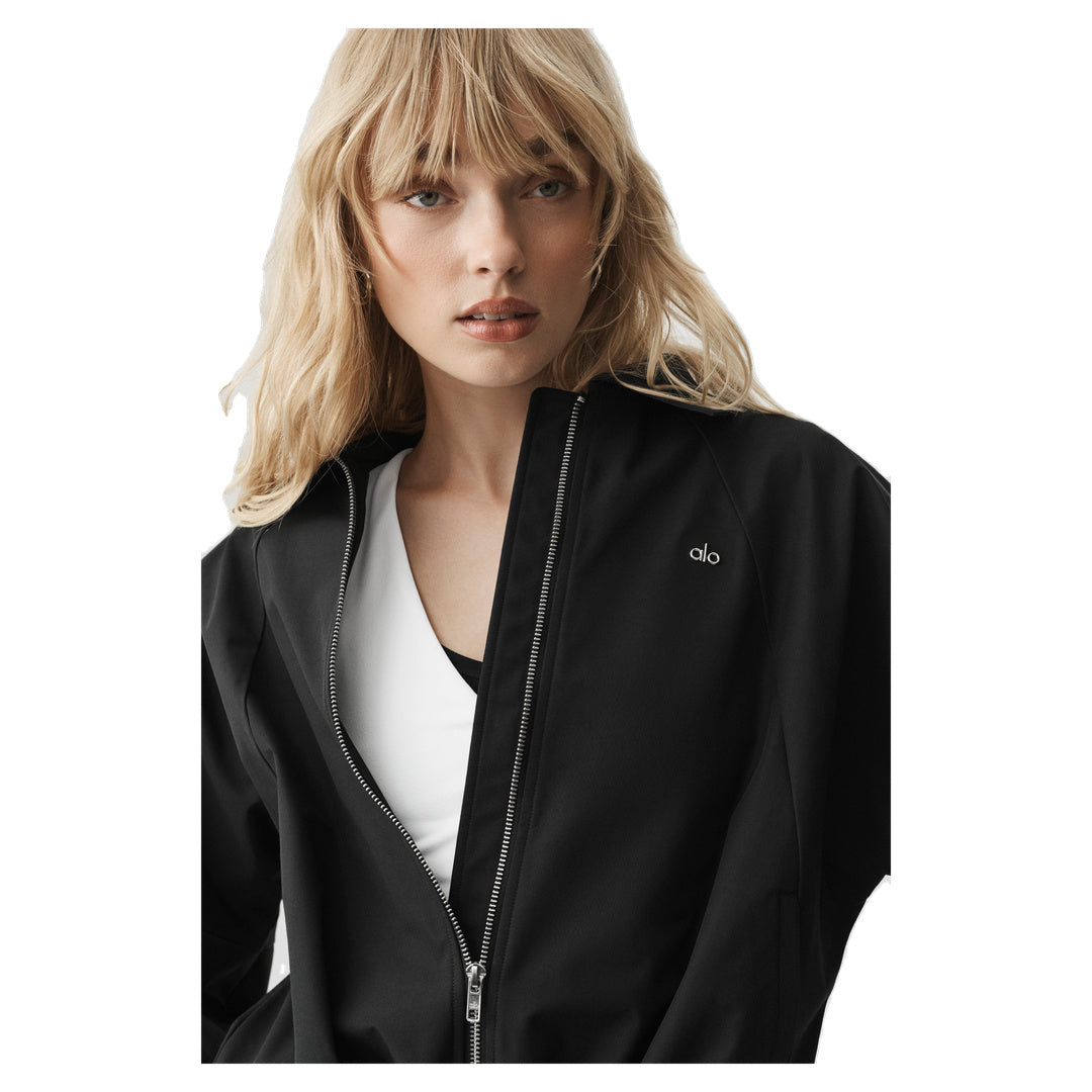 ALO Best Bet Full Zip Jacket - Black